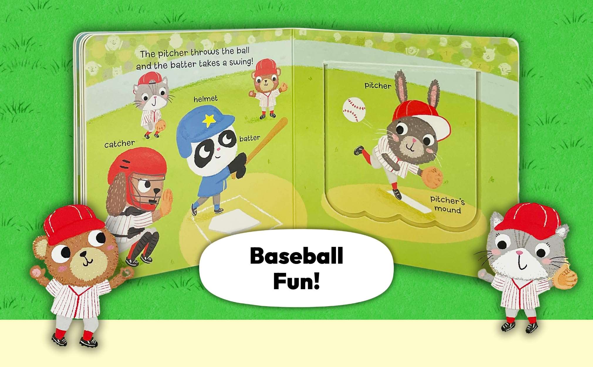 Let's Play Baseball! A Lift-a-Flap Board Book for Babies and Toddlers - Image 4