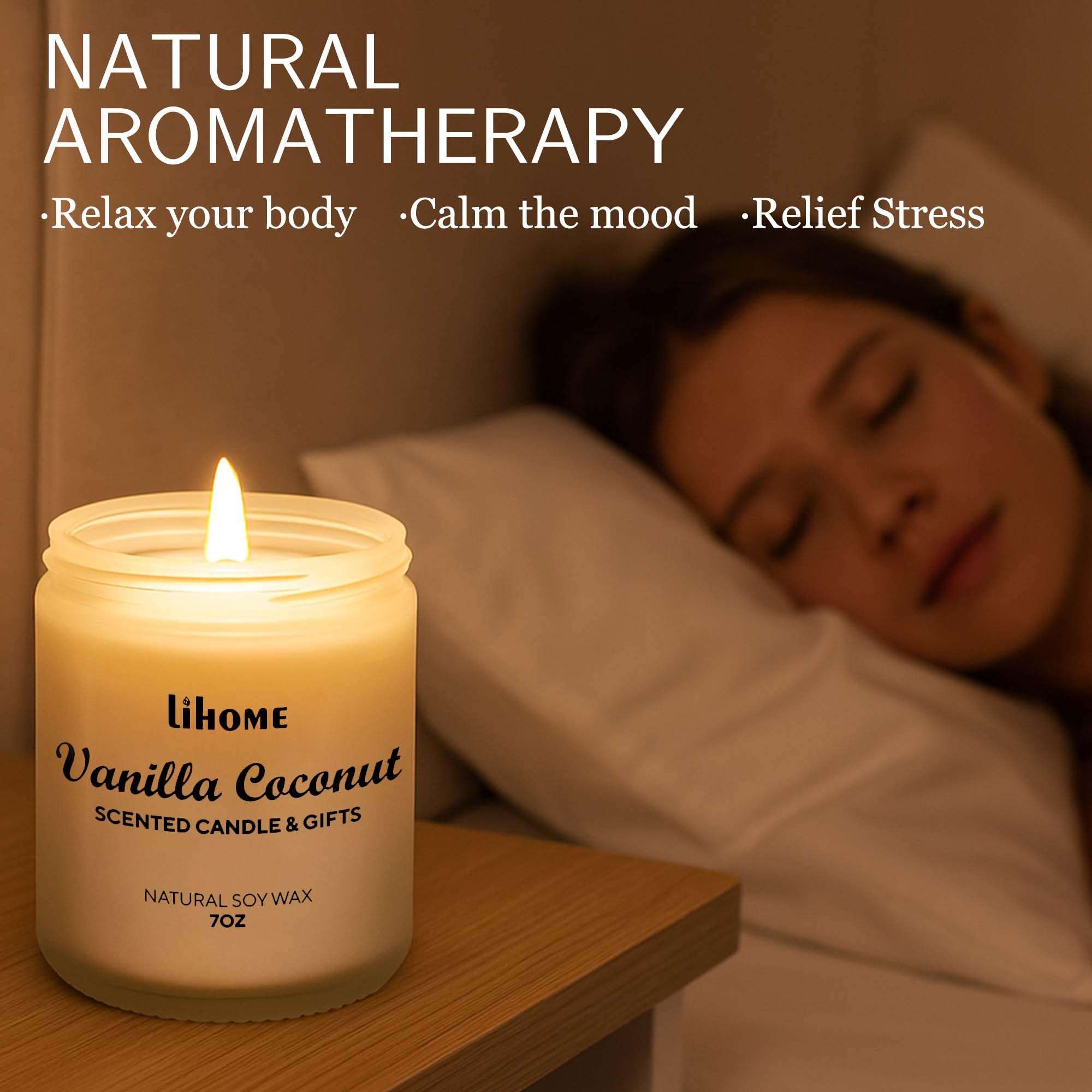 Candles Gifts for Women - Natural Soy Wax Candle for Home Scented Perfect for Christmas, Birthday, Mother's Day, Vanilla Coconut Candles - Image 5