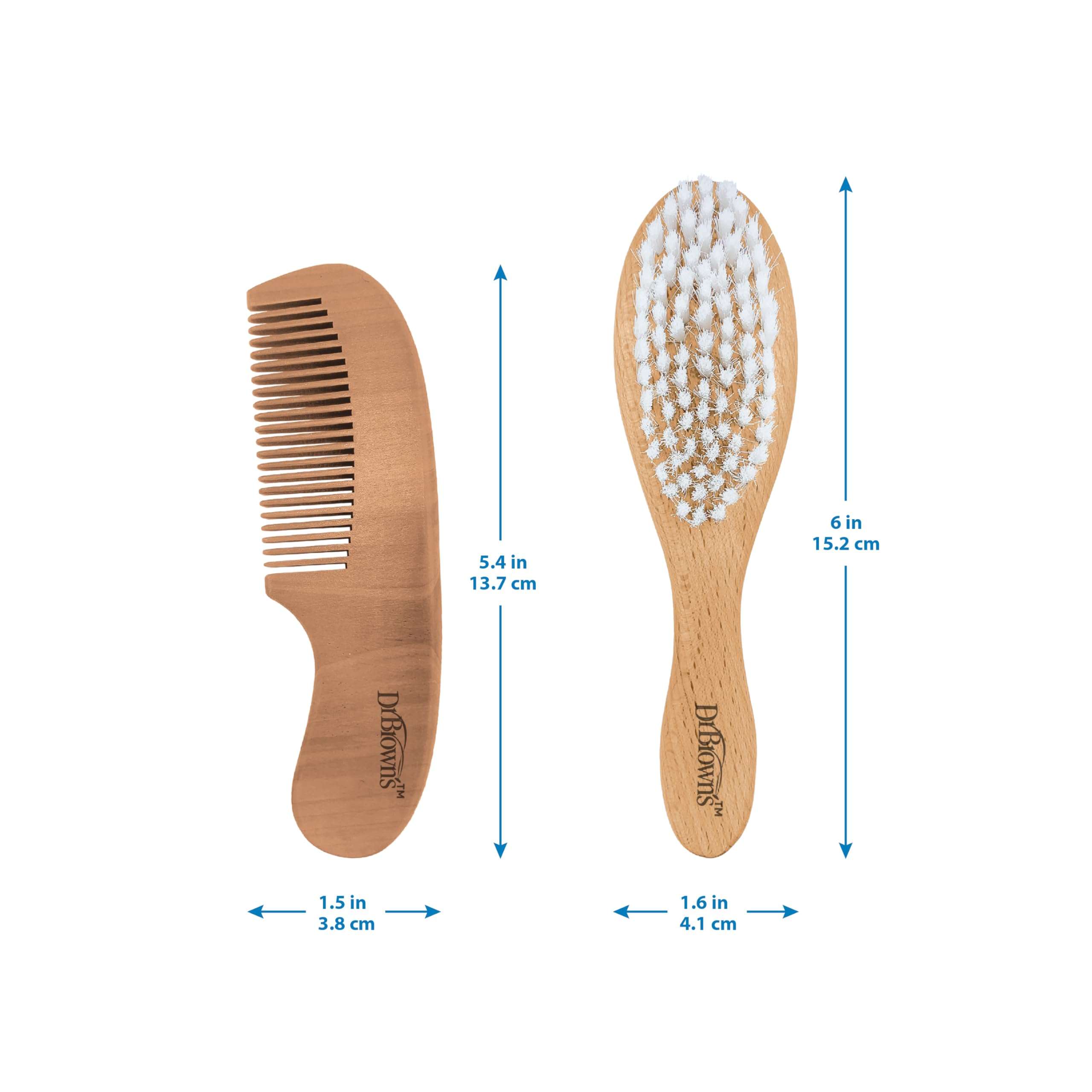 Dr. Brown's Soft and Safe Baby Brush + Comb - Image 3