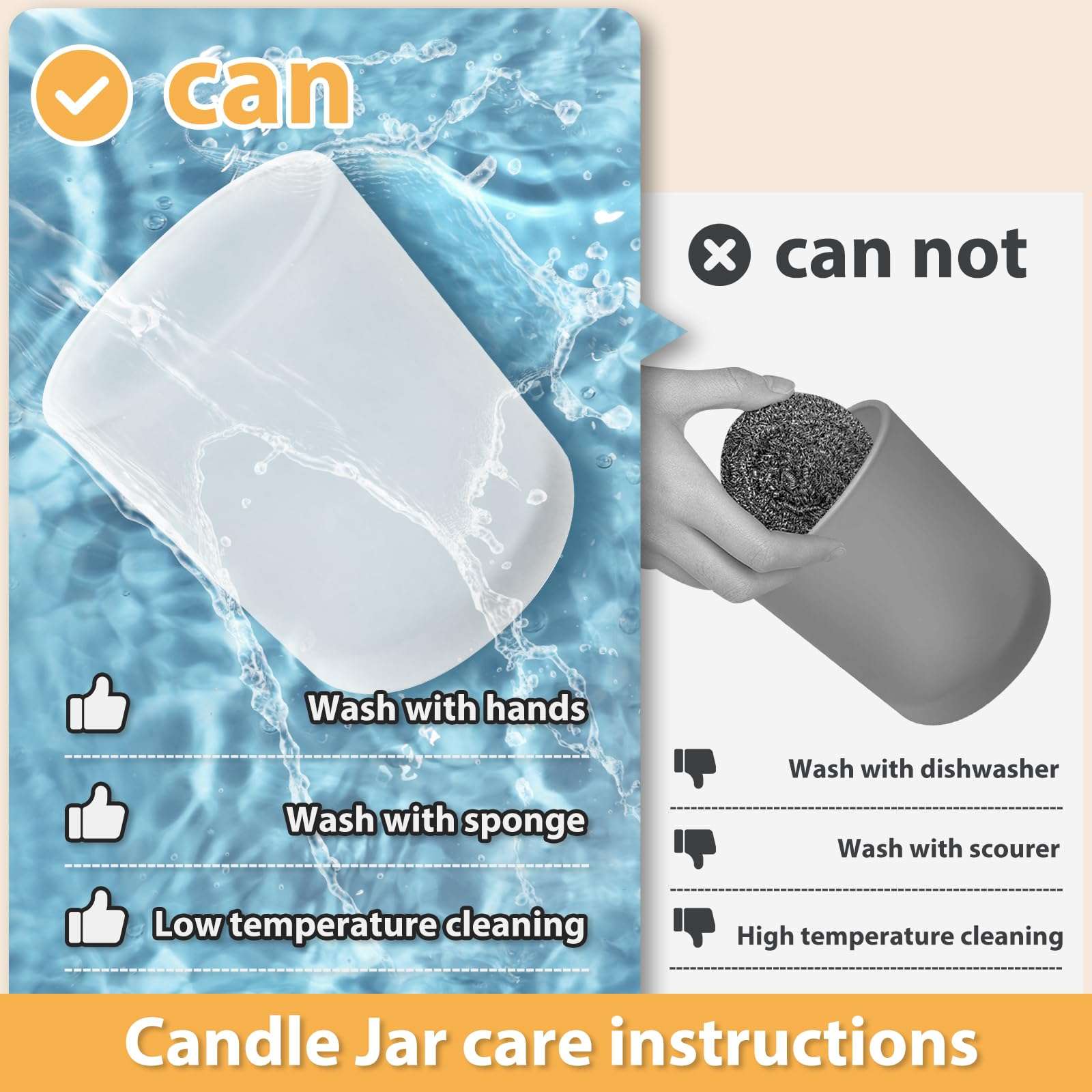 SHOWIN Thick Candle Jars for Making Candles 16 Pcs, 7 OZ Empty Jars with Wood Lids for Candle Making, Sample Container, Frosted White - Image 5