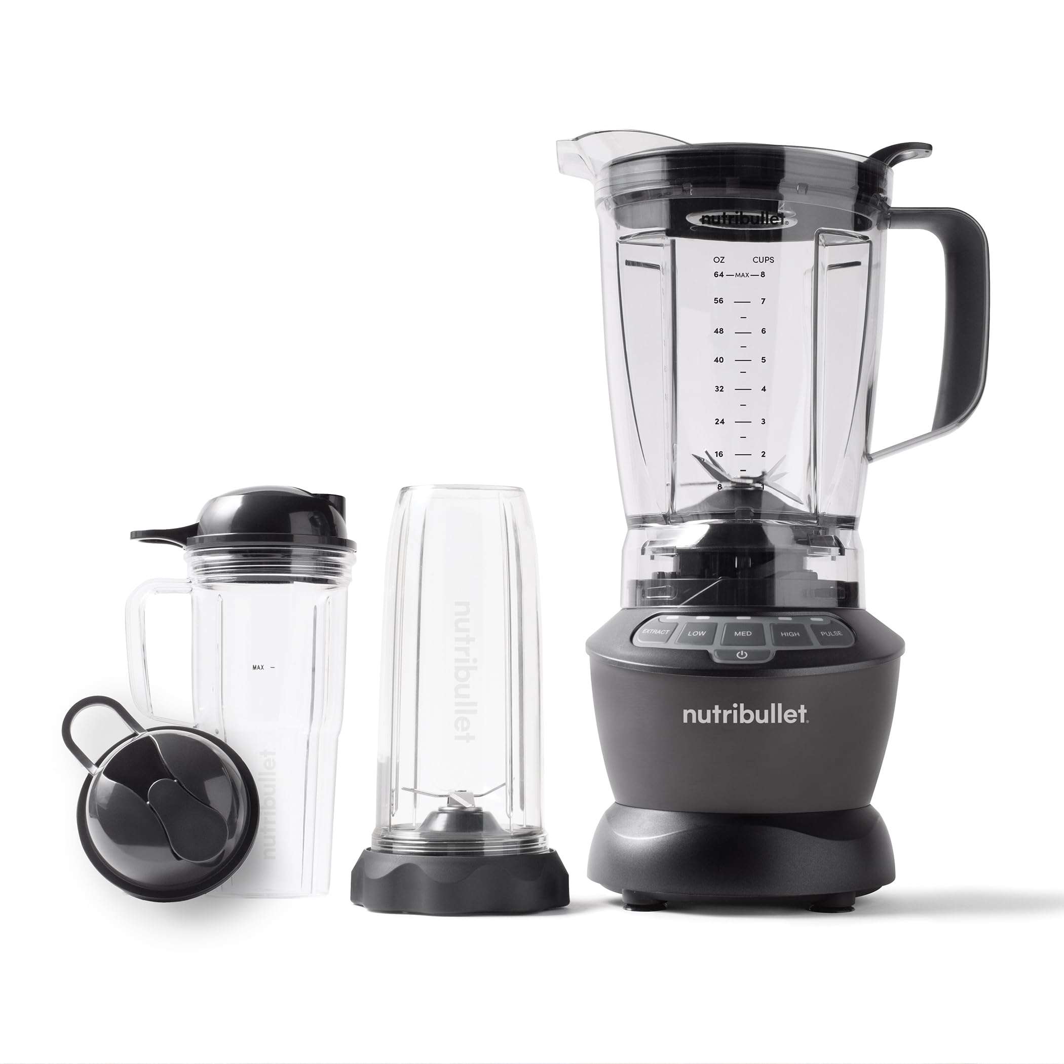 nutribullet Full-Size Blender Combo 1200W – NBF50500 - Dark Gray - Image 3