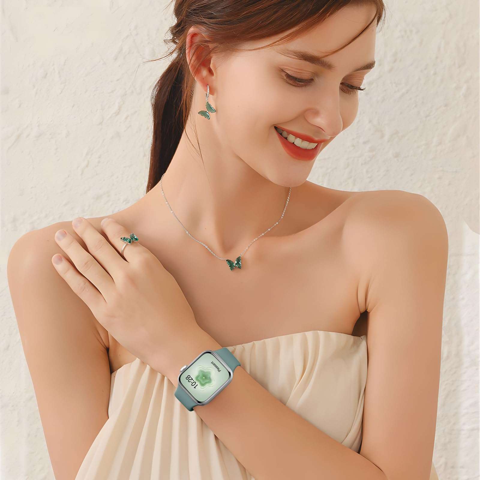Sport Silicone Band Compatible with Apple Watch Bands 40mm 38mm 41mm 44mm 45mm 42mm 49mm Women Men,Soft Wristband Waterproof Replacement Sport Strap for iWatch Bands Series 9 8 7 6 5 4 3 2 1 SE Ultra - Image 5