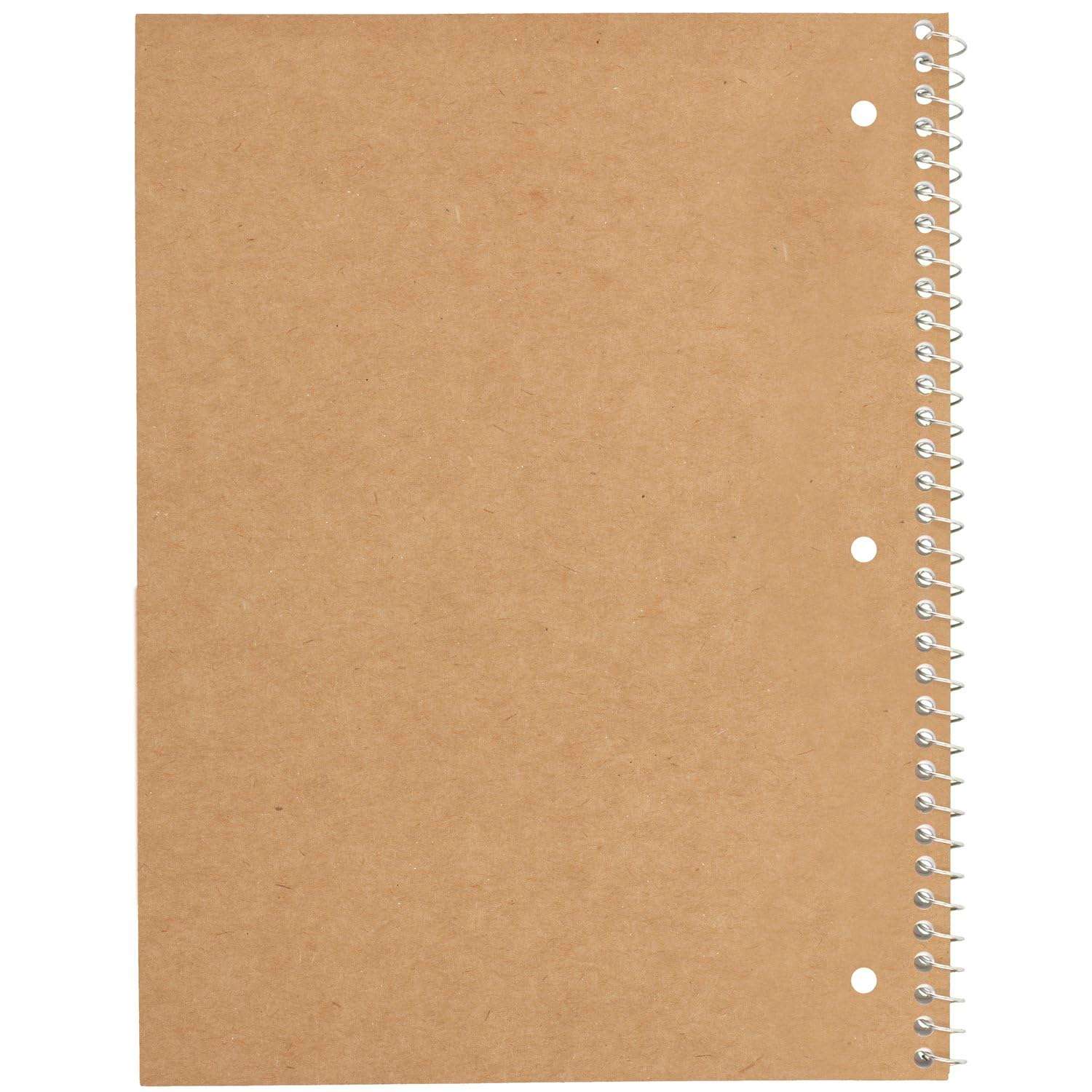 Mead Spiral Notebook, 6 Pack, 1 Subject, College Ruled Paper, 7-1/2" x 10-1/2", 70 Sheets per Notebook, Assorted Bright Colors (830050-ECM) - Image 6