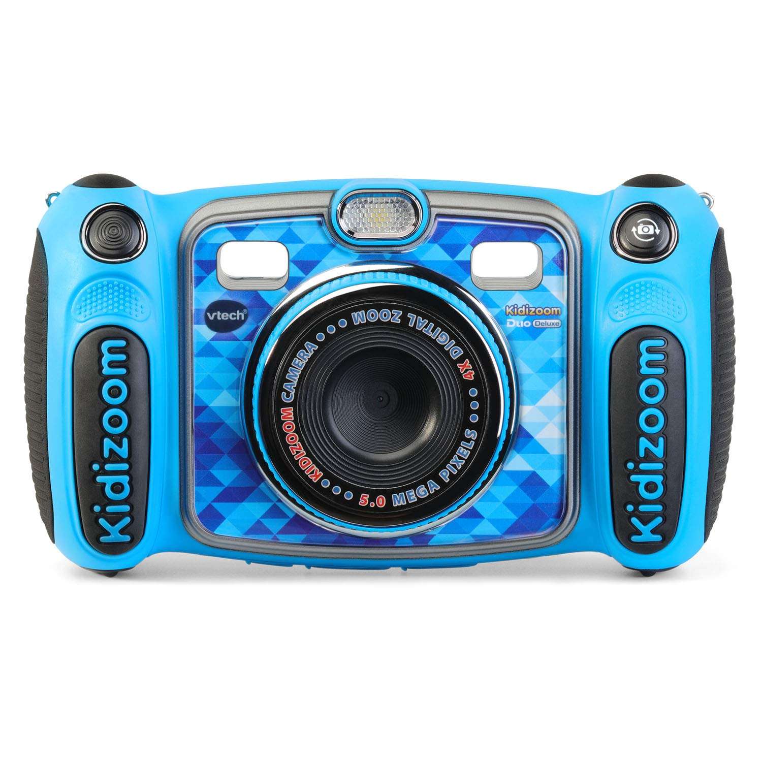 VTech Kidizoom Duo 5.0 Deluxe Digital Selfie Camera with MP3 Player and Headphones, Blue - Image 2