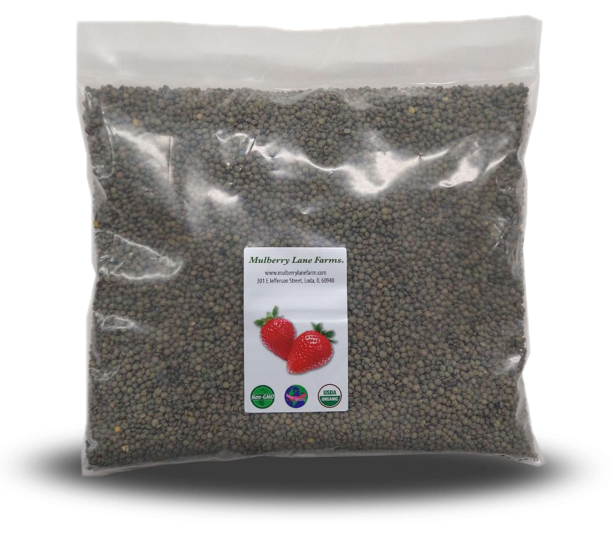 French Green Lentils 5 Pounds Petite, USDA Certified Organic, Non-GMO Bulk, Product of USA, Mulberry Lane Farms - Image 1