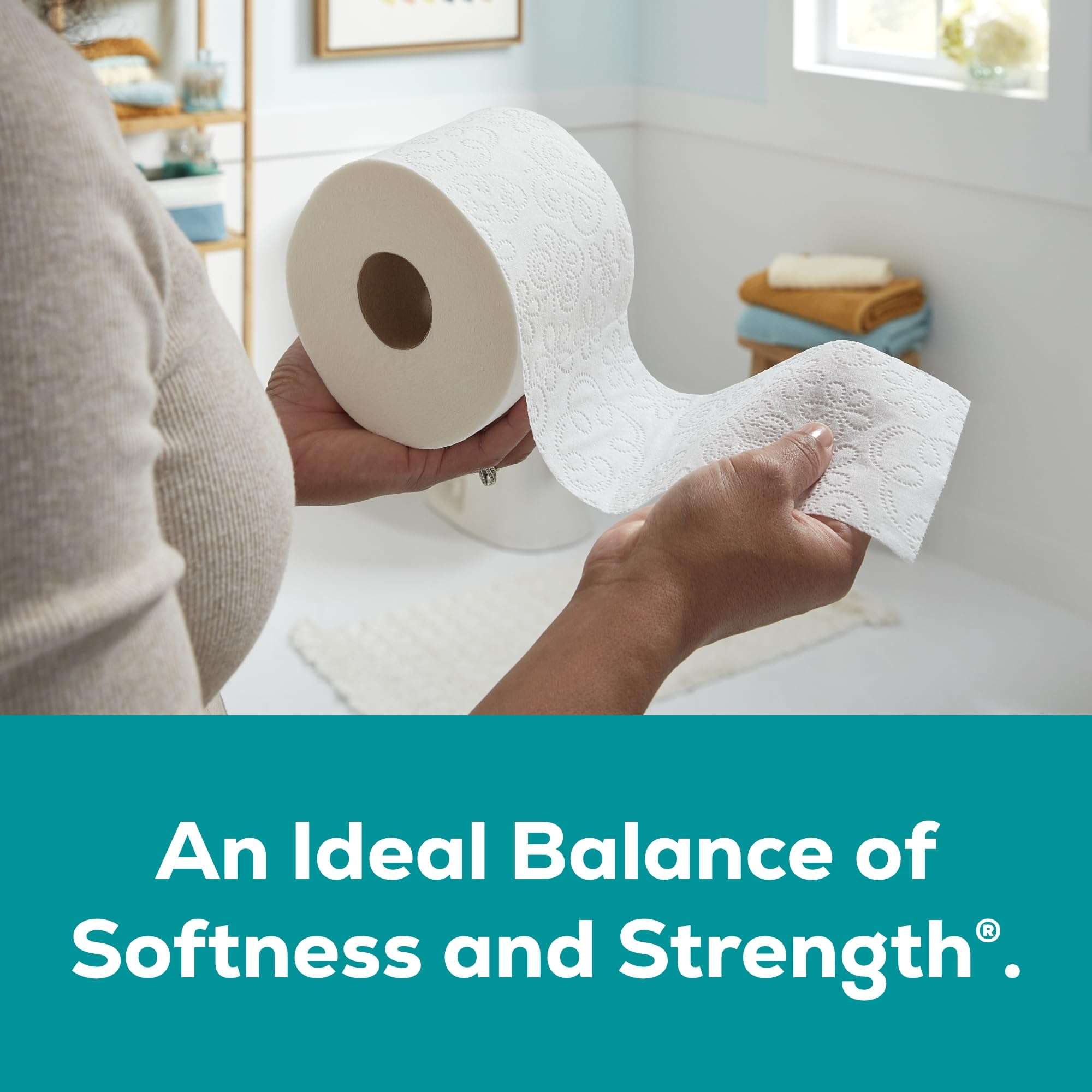 Angel Soft Toilet Paper, 4 Mega Rolls = 16 Regular Rolls, Soft and Strong Toilet Tissue - Image 2