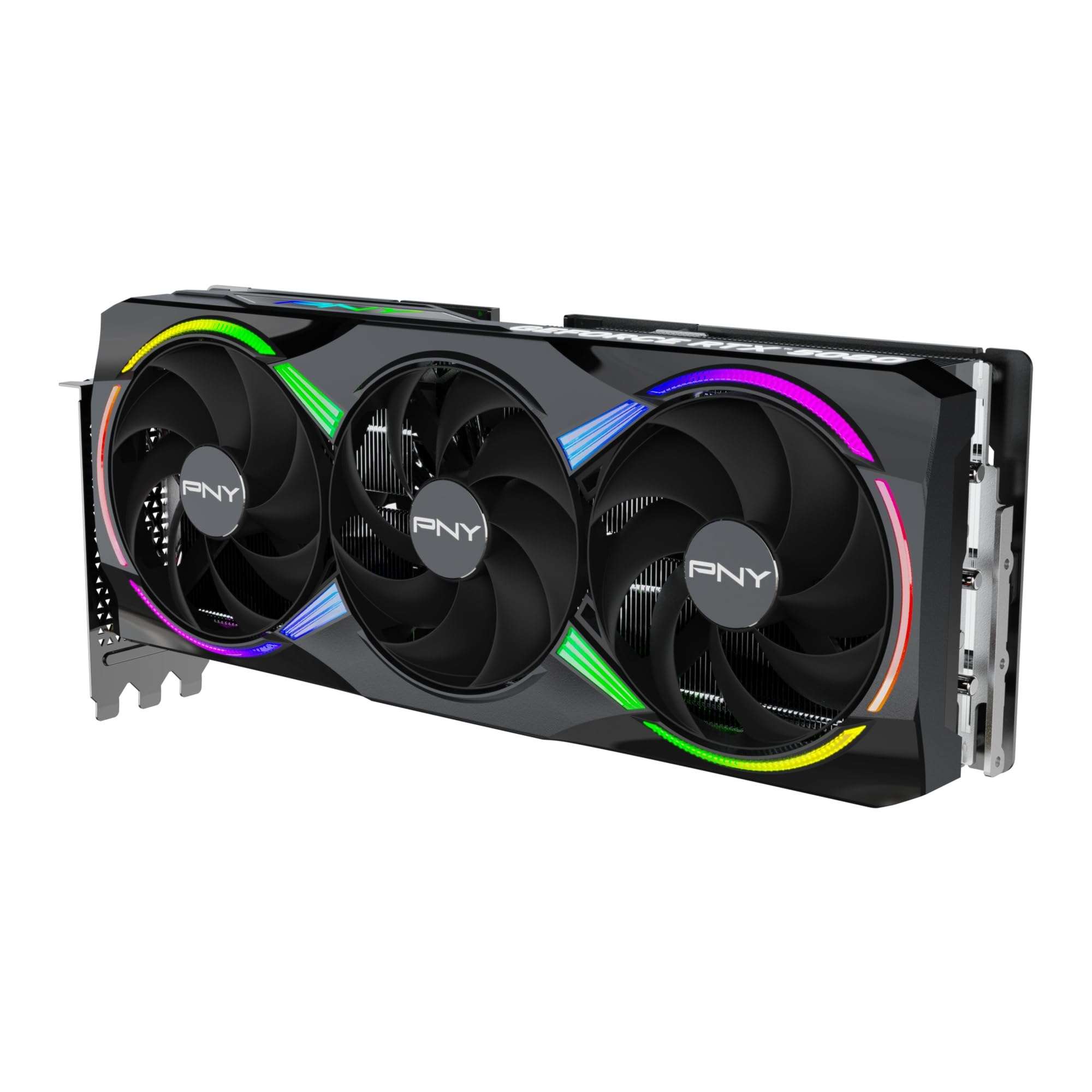 PNY NVIDIA GeForce RTX™ 5080 Epic-X™ ARGB OC Triple Fan, Graphics Card (16GB GDDR7, 256-bit, Boost Speed: 2775 MHz, PCIe® 5.0, HDMI®/DP 2.1, 2.99-Slot, NVIDIA Blackwell Architecture, DLSS 4) - Image 8