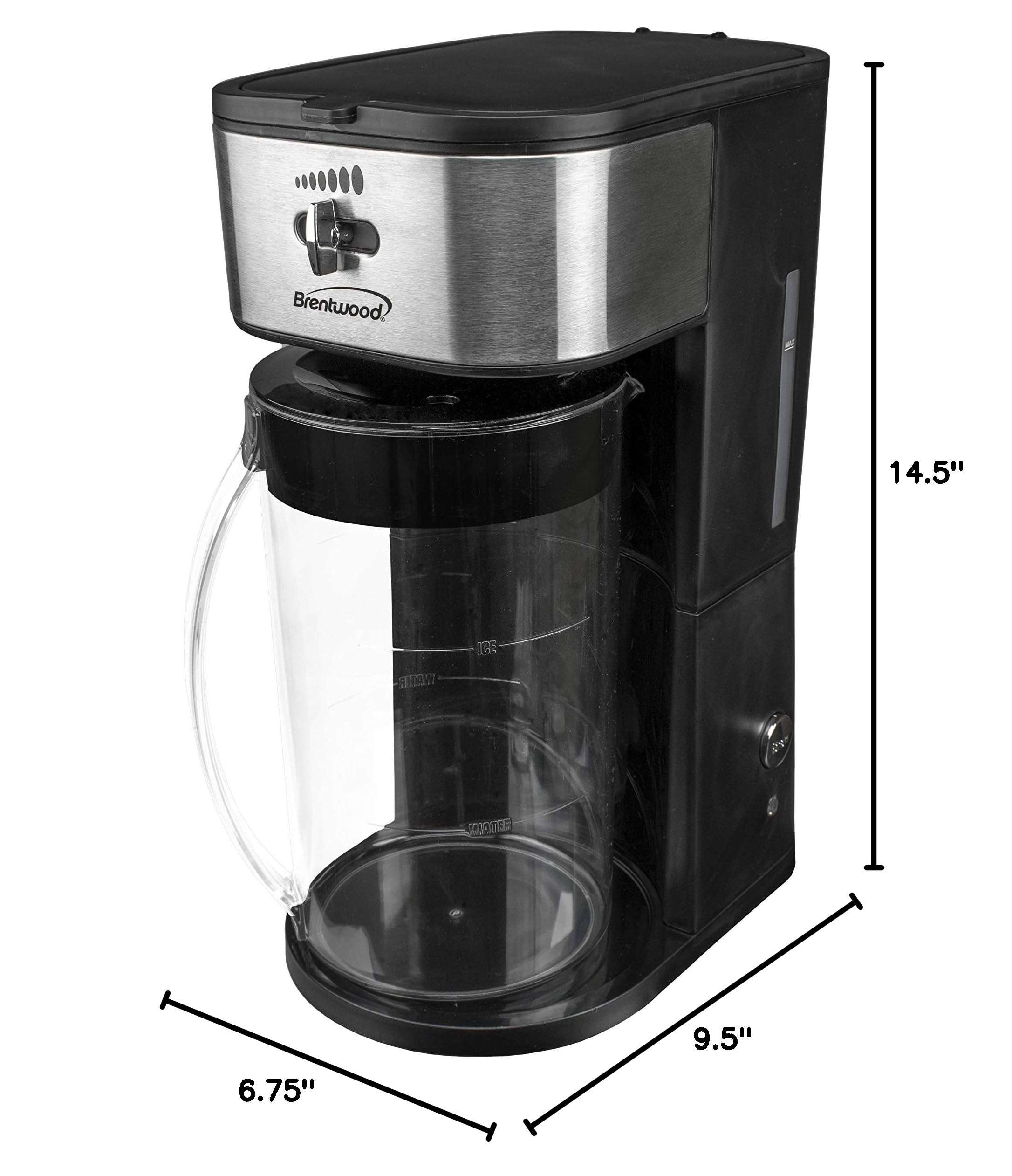 Brentwood KT-2150BK Iced Tea and Coffee Maker with 64 Ounce Pitcher, Black - Image 2