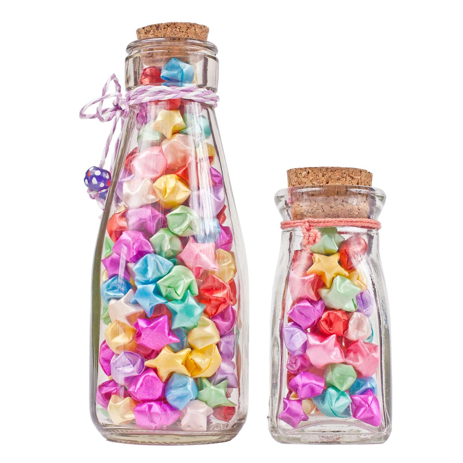 MECCANIXITY 272pcs Pre-made Origami Lucky Stars Paper Wishing Star Orange Red for Best Wish Christmas Party Wedding Valentine's Day Girl Friends Gift - Image 8