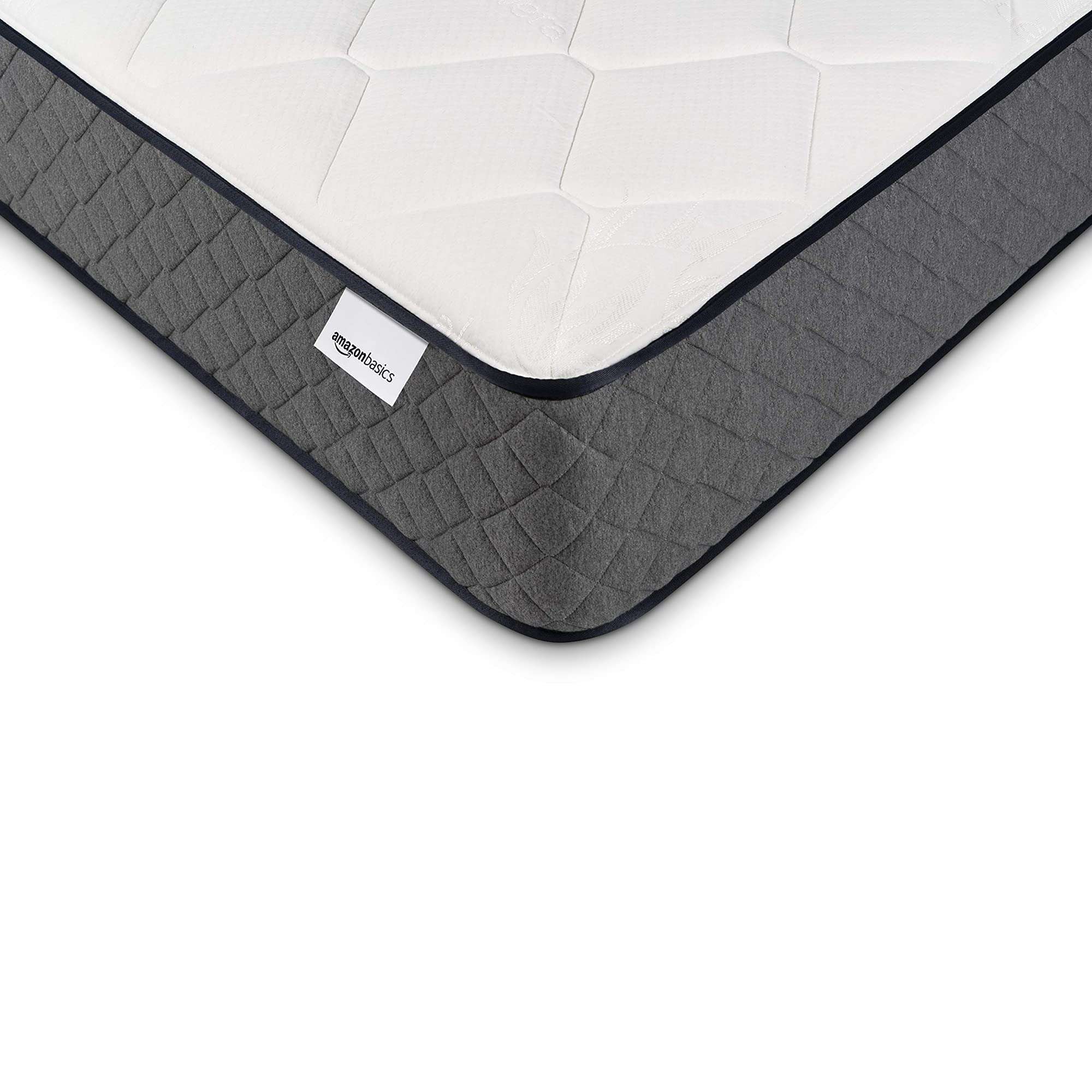 Amazon Basics Memory Foam Mattress, King Size Mattress, Hybrid, 12 Inch, Medium Feel, Motion Isolation Springs, White/Gray - Image 3
