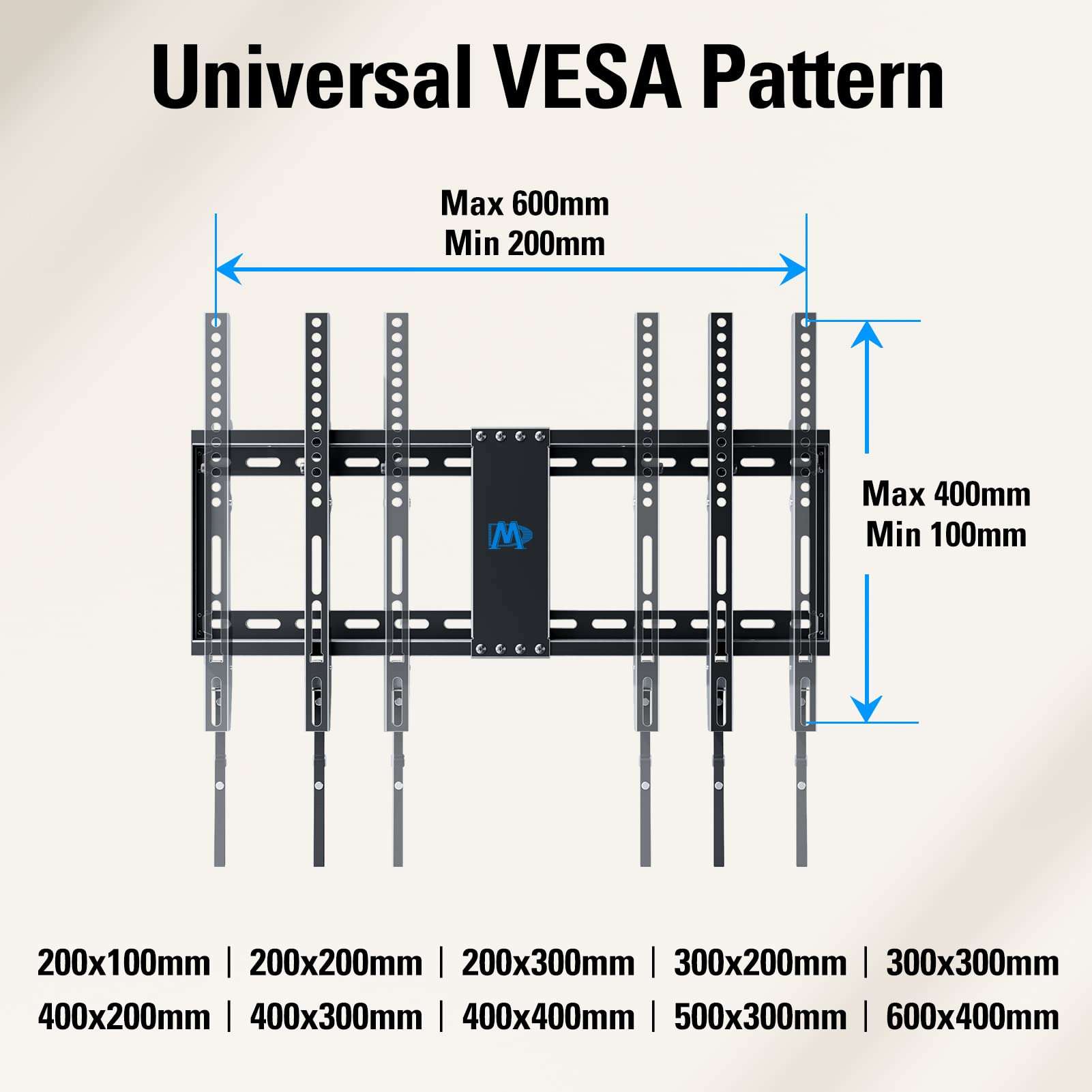 Mounting Dream UL Listed TV Mount for Most 37-75 Inch TV, Universal Tilt TV Wall Mount Fit 16", 18", 24" Stud with Loading Capacity 132lbs, Max Vesa 600 x 400mm, Low Profile Flat Wall Mount Bracket - Image 6