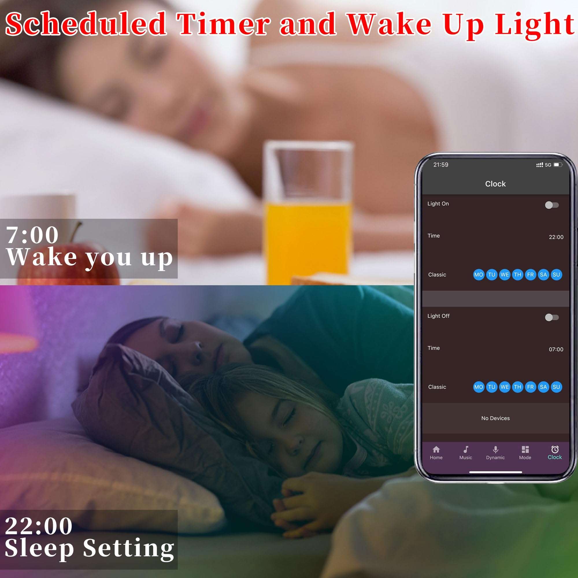 QZYL LED Lights for Bedroom, 25FT RGB LED Strip Lights with 44 Keys IR Remote, Smart LED Light Strip with Adhesive Backing Adjustable Brightness App Control for Bedroom Party Decoration - Image 5