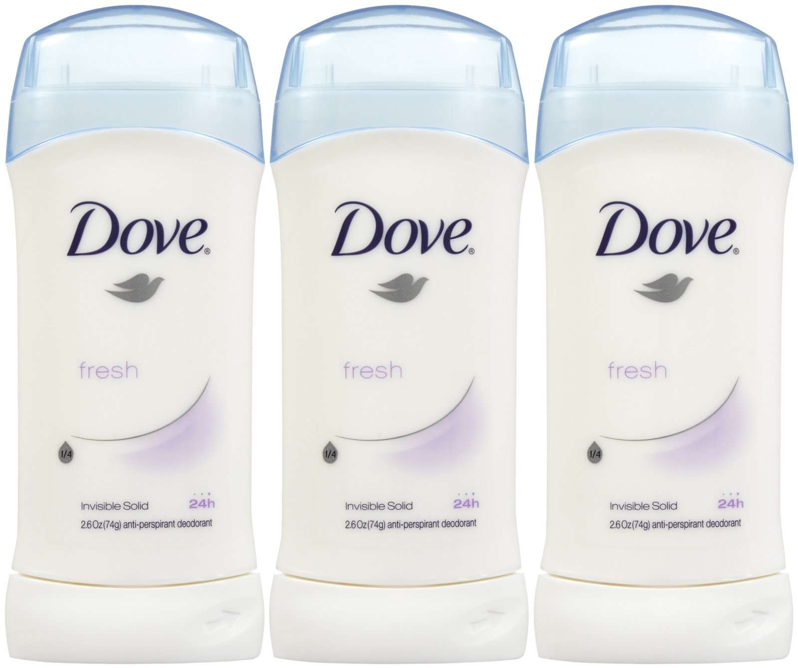 Dove Invisible Solid Deodorant, Fresh - 2.6 oz - 3 pk - Image 1