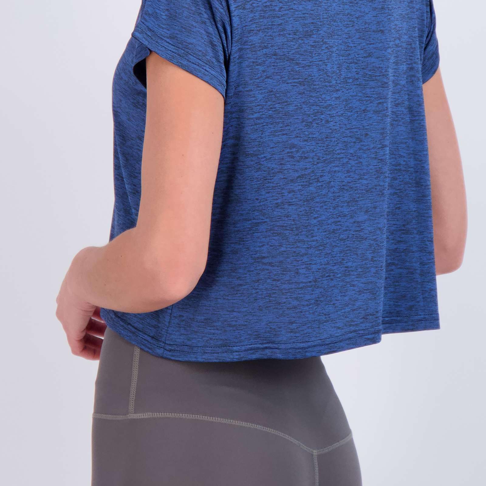 Real Essentials 5 Pack: Women's Dry Fit Crop Top - Short Sleeve Crew Neck Stretch Athletic Tee (Available in Plus Size) - Image 3