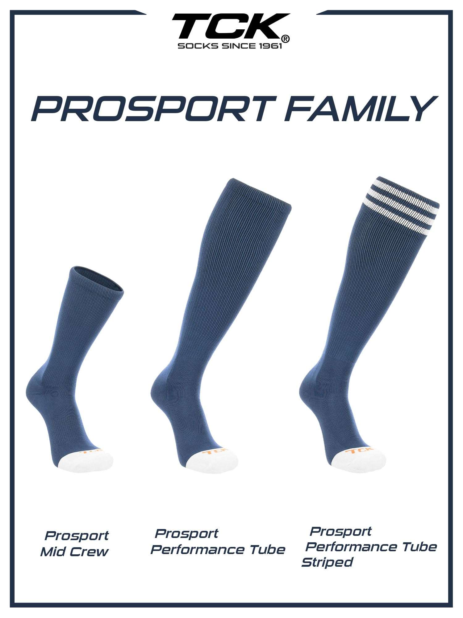 TCK Prosport Tube Socks – Knee-High Athletic Socks for Baseball, Softball, Football & Volleyball | Youth & Adult - Image 8