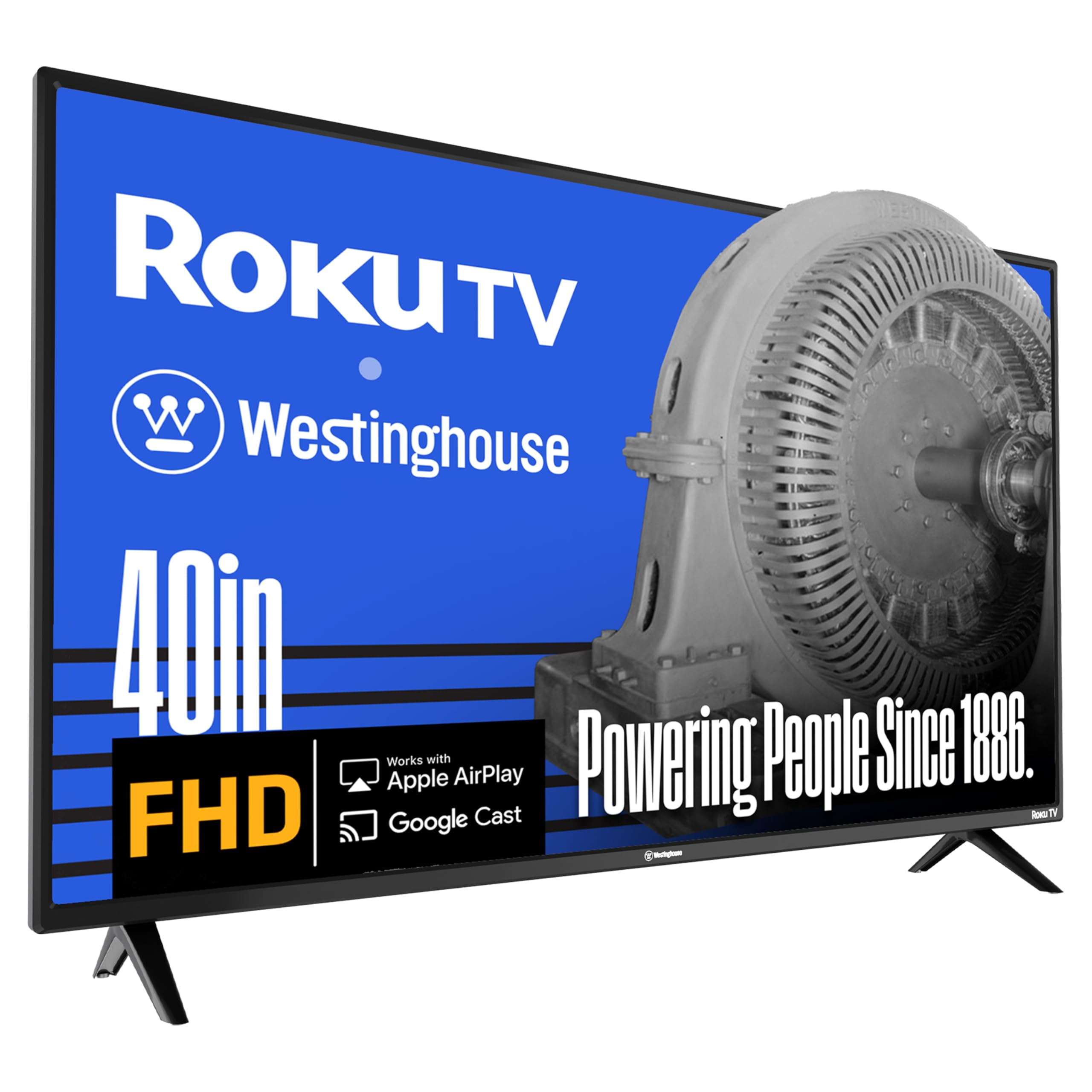 Westinghouse Roku TV - 40 Inch Smart TV, 1080P FHD Television with Wi-Fi Connectivity and Mobile App, Flat Screen, Bluetooth, Compatible with Apple AirPlay, Alexa and Google Assistant - Image 1