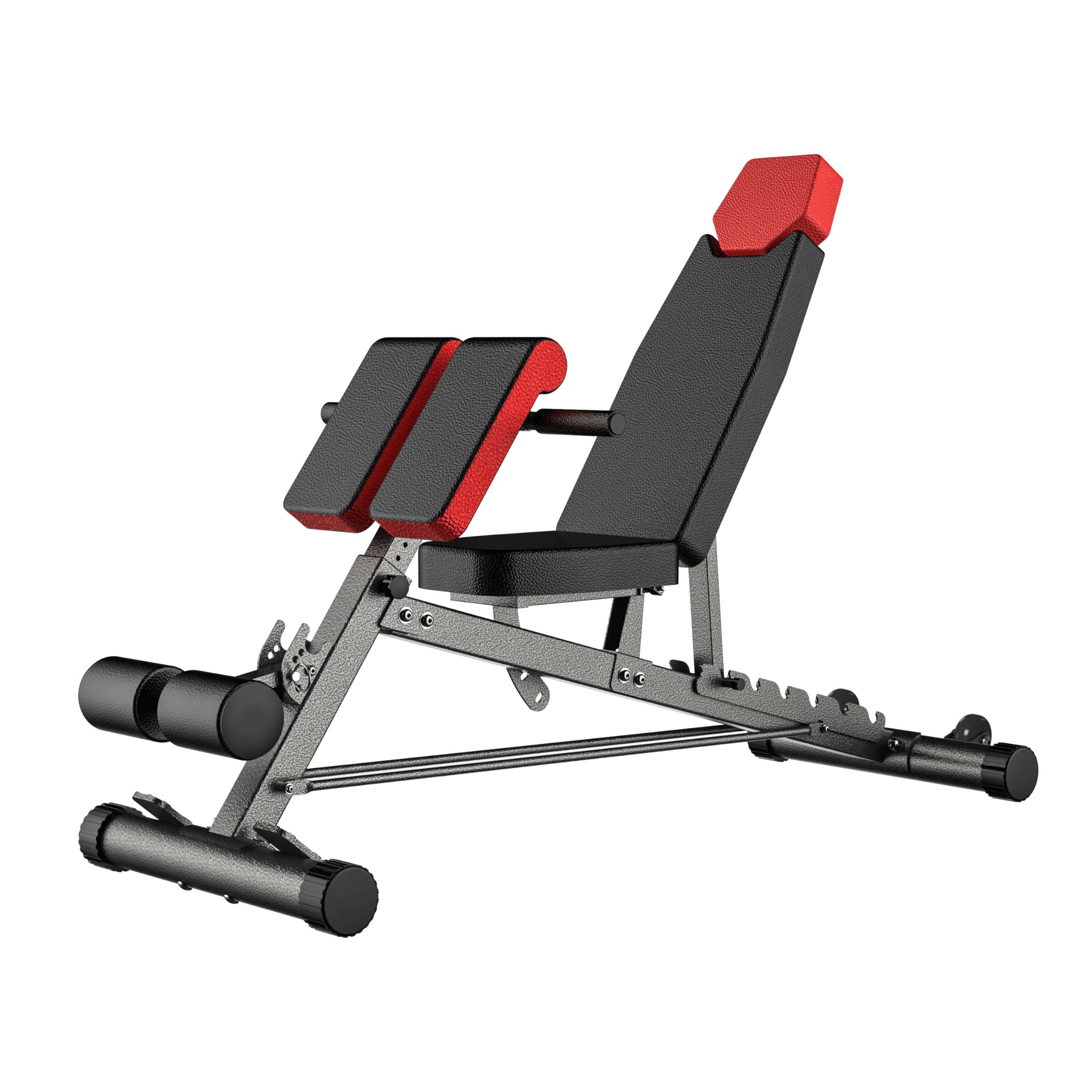 Finer Form Multi-Functional FID Weight Bench for Full All-in-One Body Workout – Hyper Back Extension, Roman Chair, Adjustable Ab Sit up Bench, Incline Decline Bench, Flat Bench - Image 1