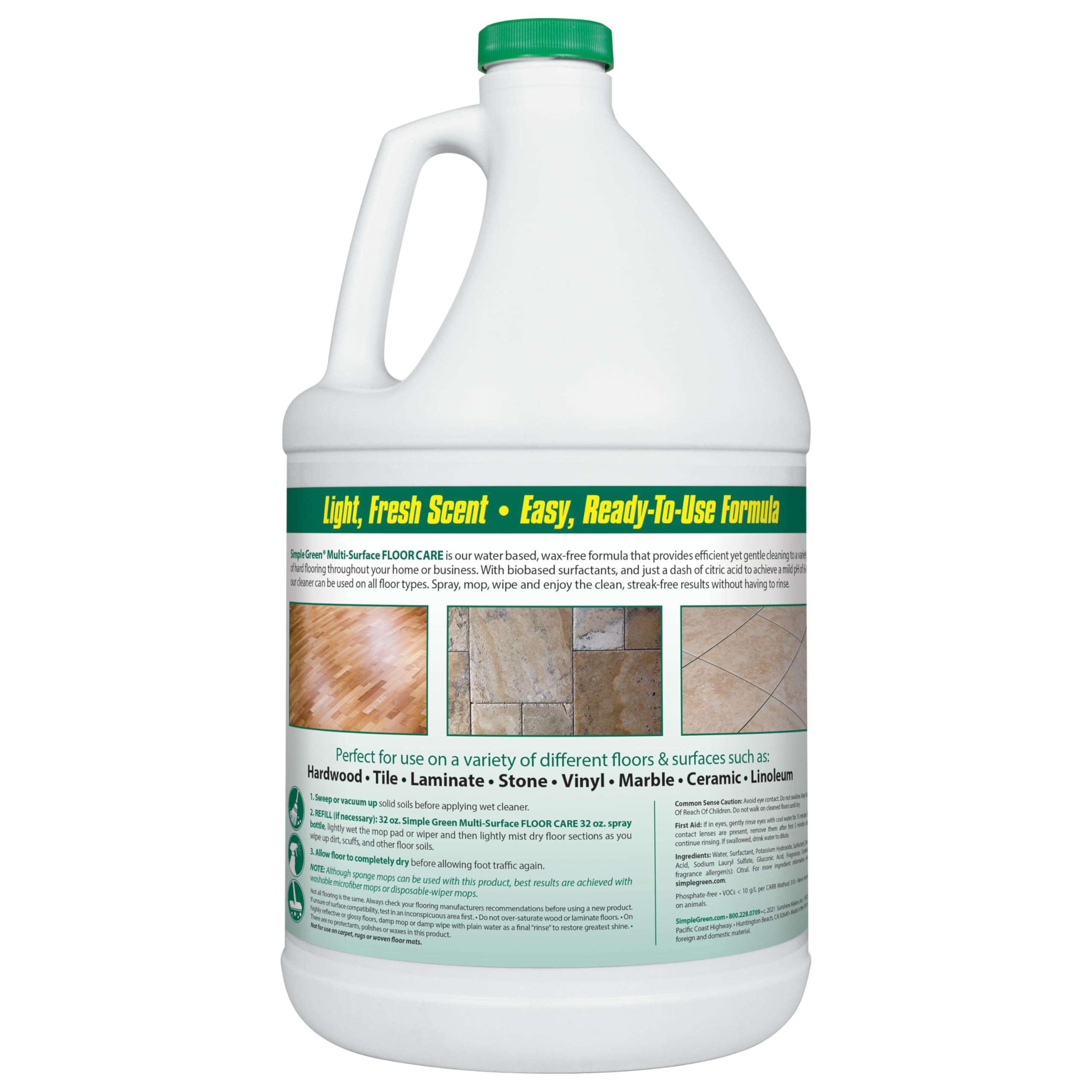 Simple Green Multi-Surface Floor Care - Cleans Hardwood, Vinyl, Laminate, Tile, Concrete and Other Wood - pH Neutral Floor Cleaner 1Gal - Image 2