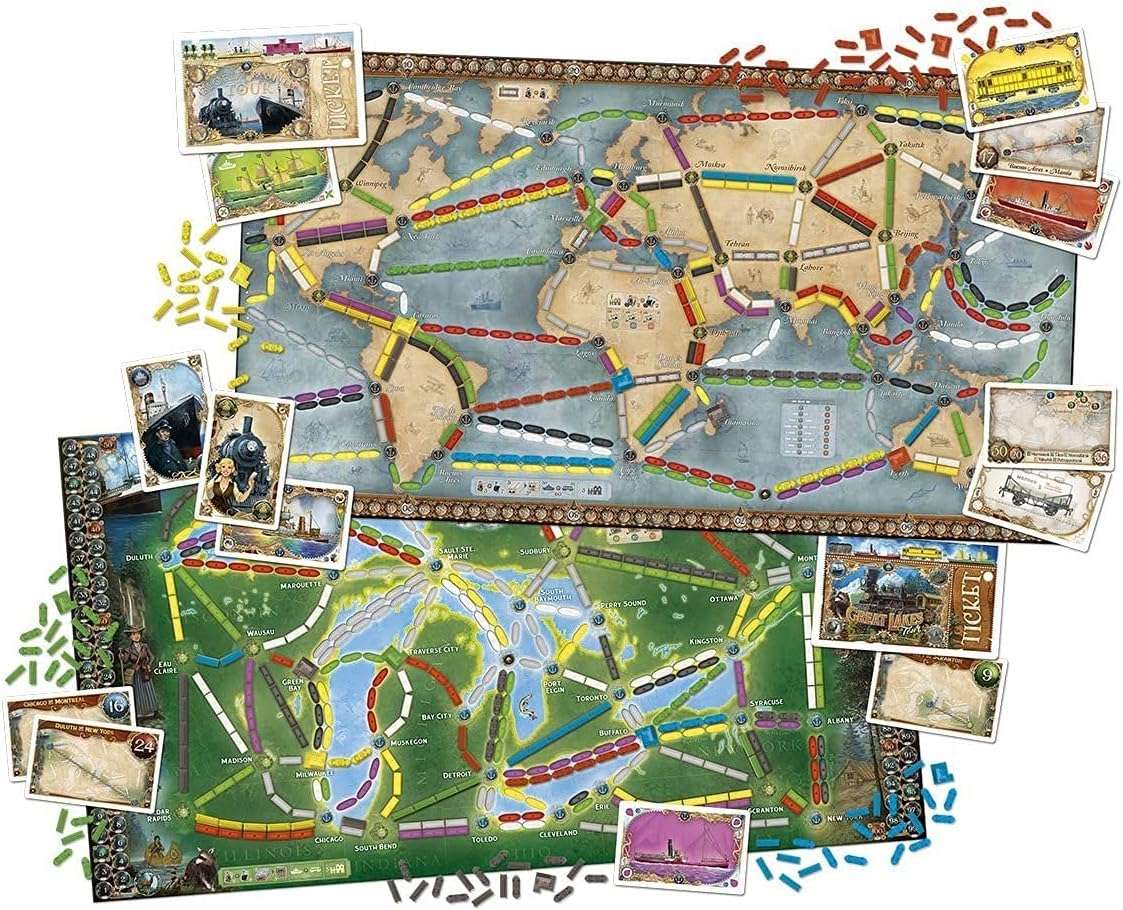Asmodee Ticket to Ride Rails & Sails Board Game - Train Route-Building Strategy Game, Family Fun for Kids & Adults, Ages 10+, 2-5 Players, 90-120 Minute Playtime - Image 6