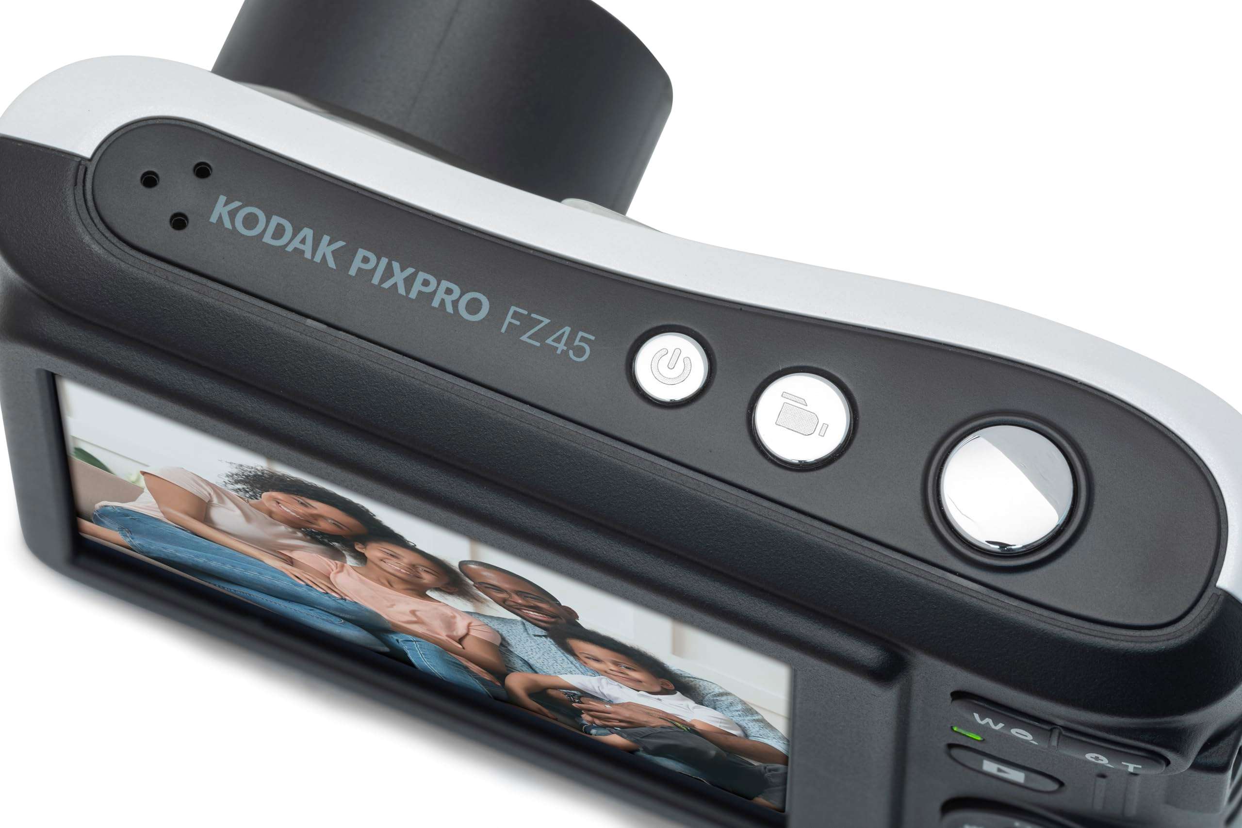 KODAK PIXPRO Friendly Zoom FZ45-WH 16MP Digital Camera with 4X Optical Zoom 27mm Wide Angle and 2.7" LCD Screen (White) - Image 7