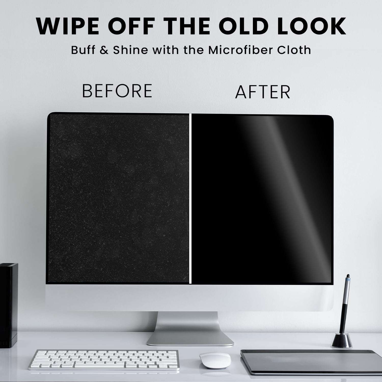 EVEO Electronic Wipes Screen Cleaner - Screen Wipes TV Screen Cleaner Wipes, Computer Screen Wipes, Laptop Screen Cleaner, ipad & Monitor Cleaner, Screen Cleaning Wipes - [90 Wipes + Microfiber Cloth] - Image 2