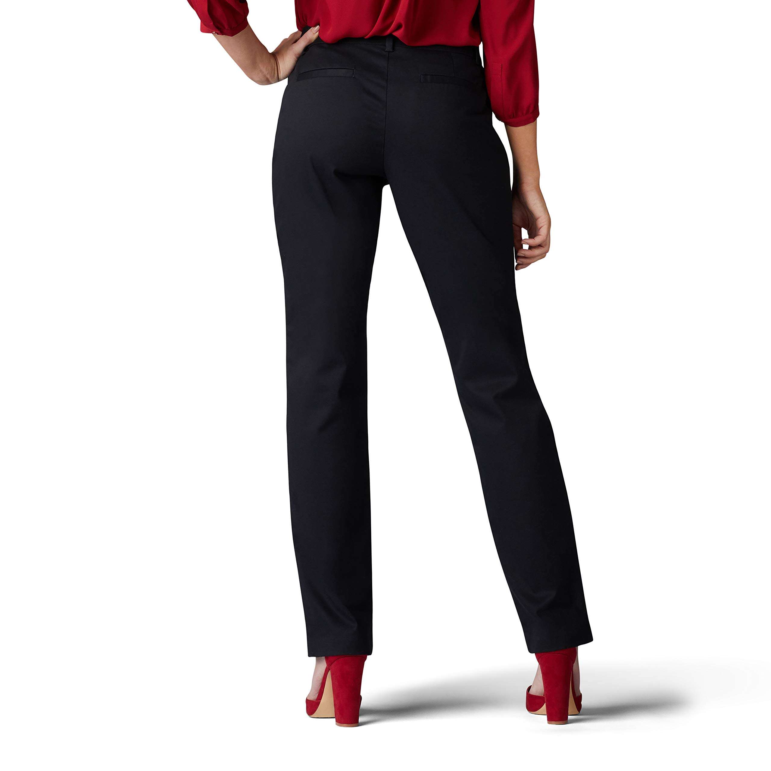 Lee Women's Wrinkle Free Relaxed Fit Straight Leg Pant - Image 3