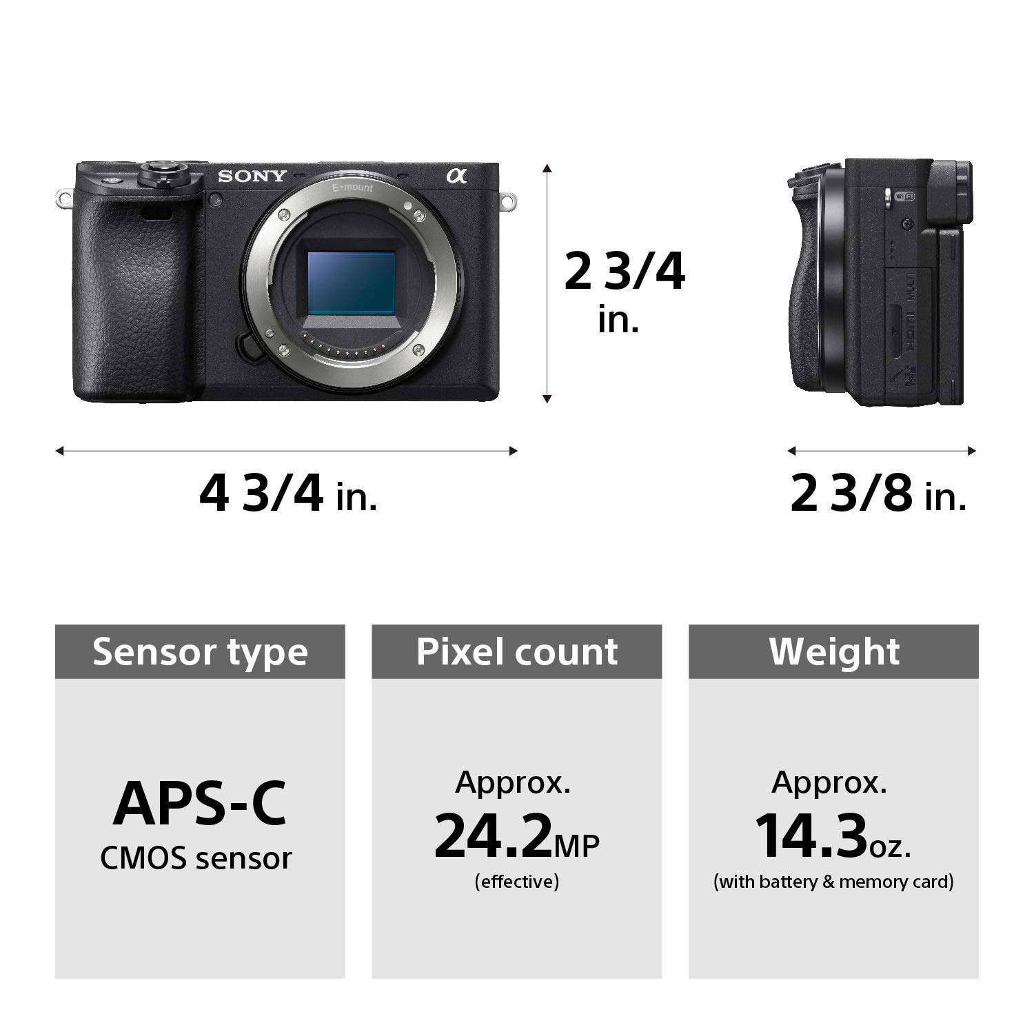 Sony Alpha a6400 Mirrorless Camera: Compact APS-C Interchangeable Lens Digital Camera with Real-Time Eye Auto Focus, 4K Video, Flip Screen & 16-50mm Lens - E Mount Compatible - ILCE-6400L/B, Black - Image 5