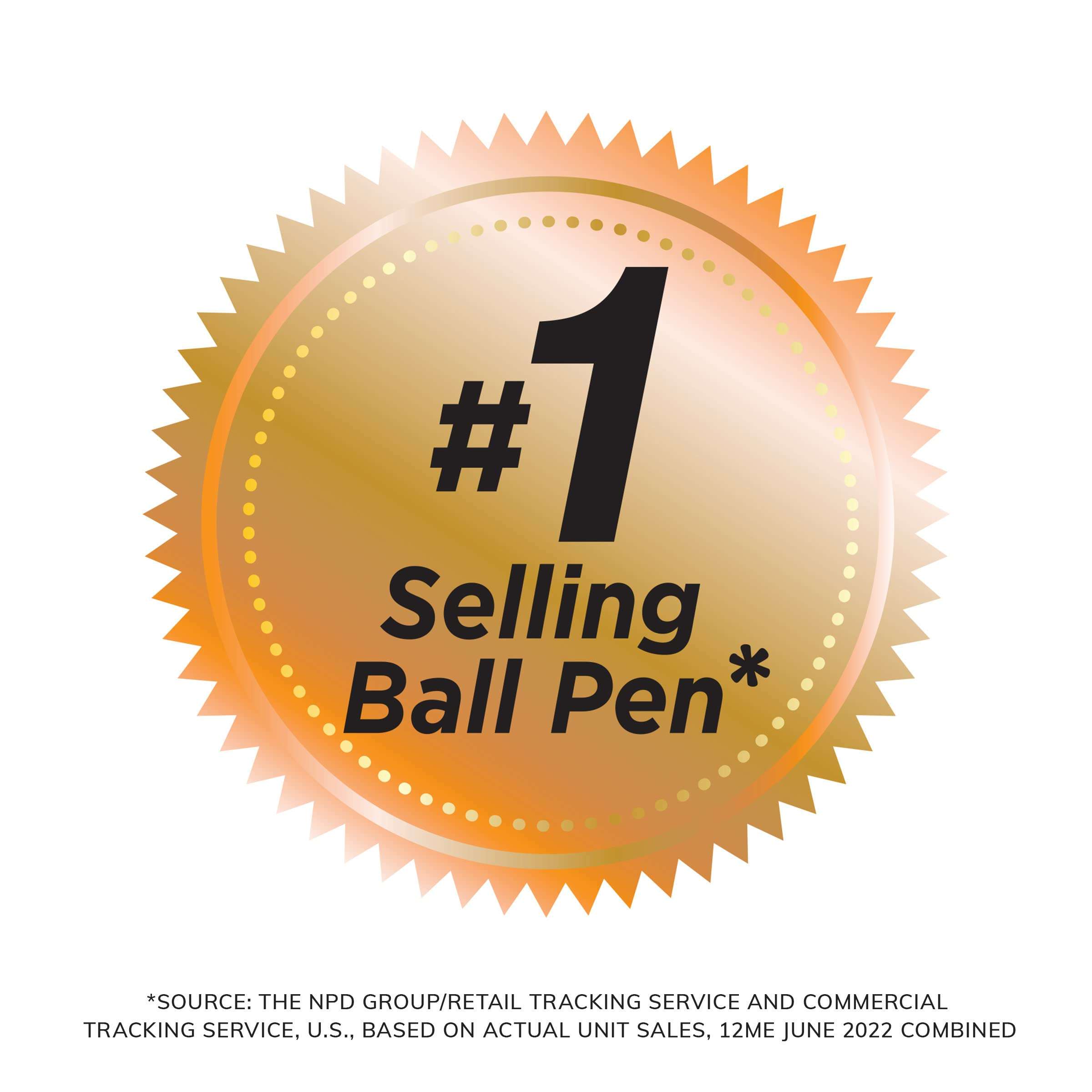 BIC Round Stic Xtra Life Blue Ballpoint Pens, Medium Point (1.0mm), 10-Count Pack of Bulk Pens, Flexible Round Barrel for Writing Comfort, No. 1 Selling Ballpoint Pens - Image 5