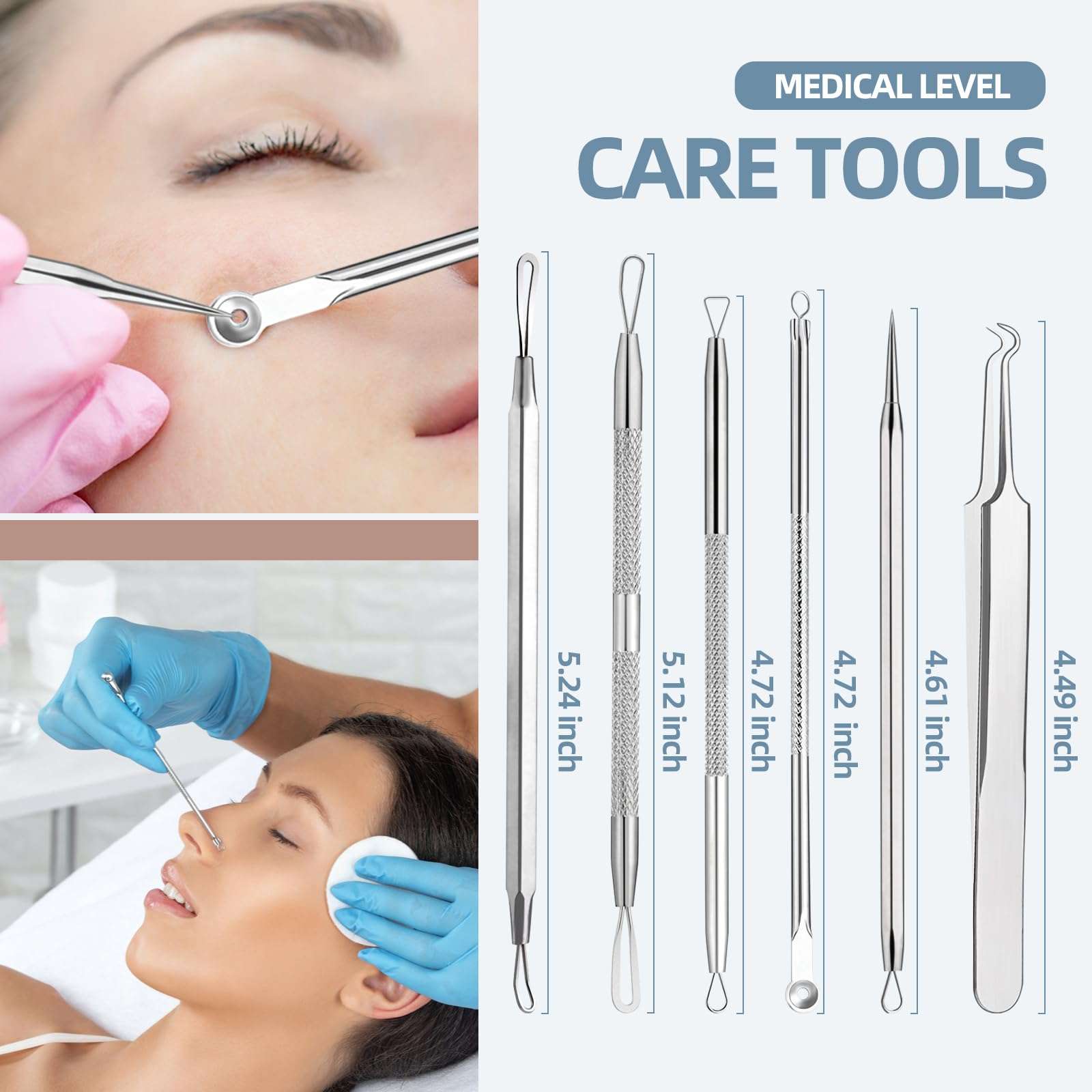 JPNK Blackhead Remover Comedone Extractor Acne Removal Kit.. - Image 7