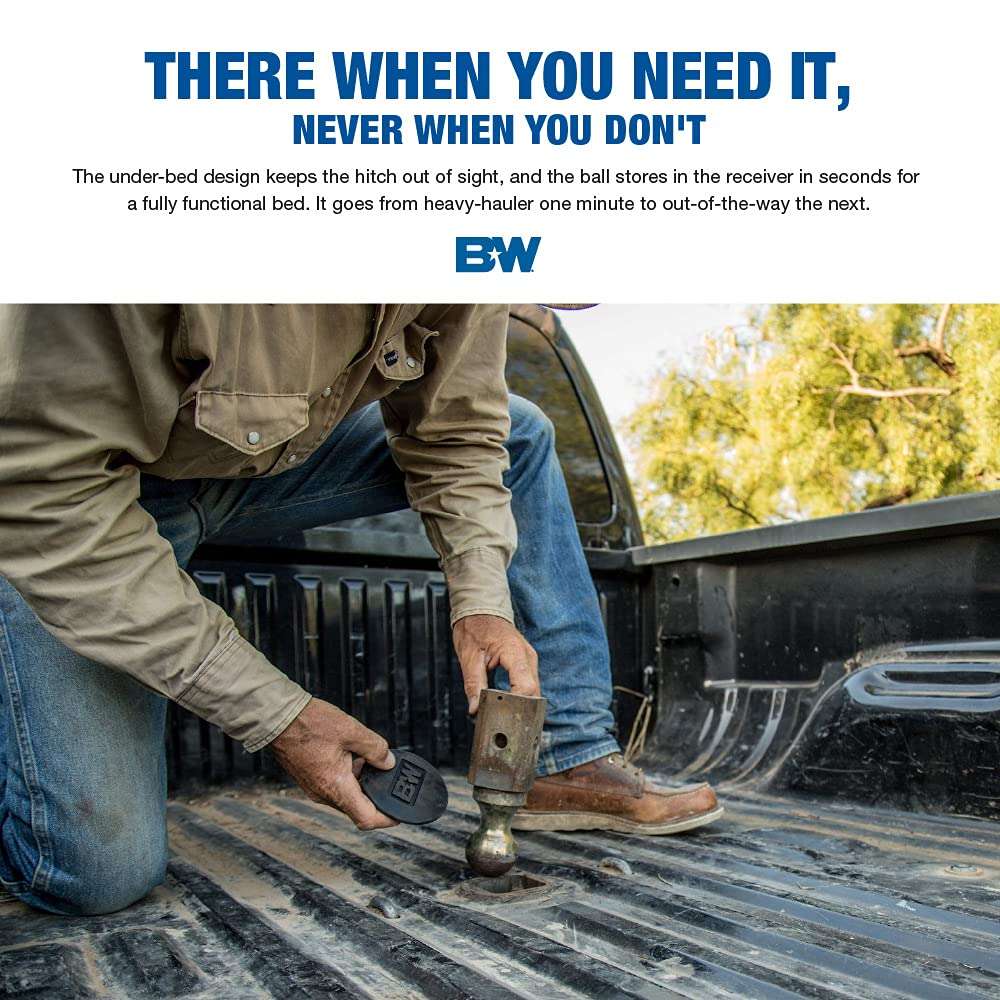 B&W Trailer Hitches Turnoverball Gooseneck Hitch - GNRK1123-2023−2025 Ford F250 & F350 Trucks, and Ford F450 Trucks with Factory Installed Bed - Image 3