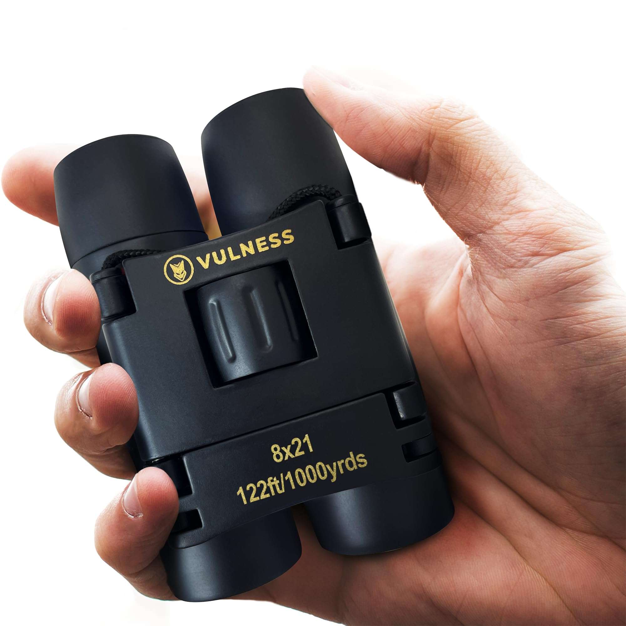 Binoculars for Adults | Compact Small Mini Travel Binocular for Bird Watching High Powered Electronics Cruise Ship Essentials Norwegian Alaska Must Haves Hiking Camping Gear a by VULNESS (Black, 8X21) - Image 1