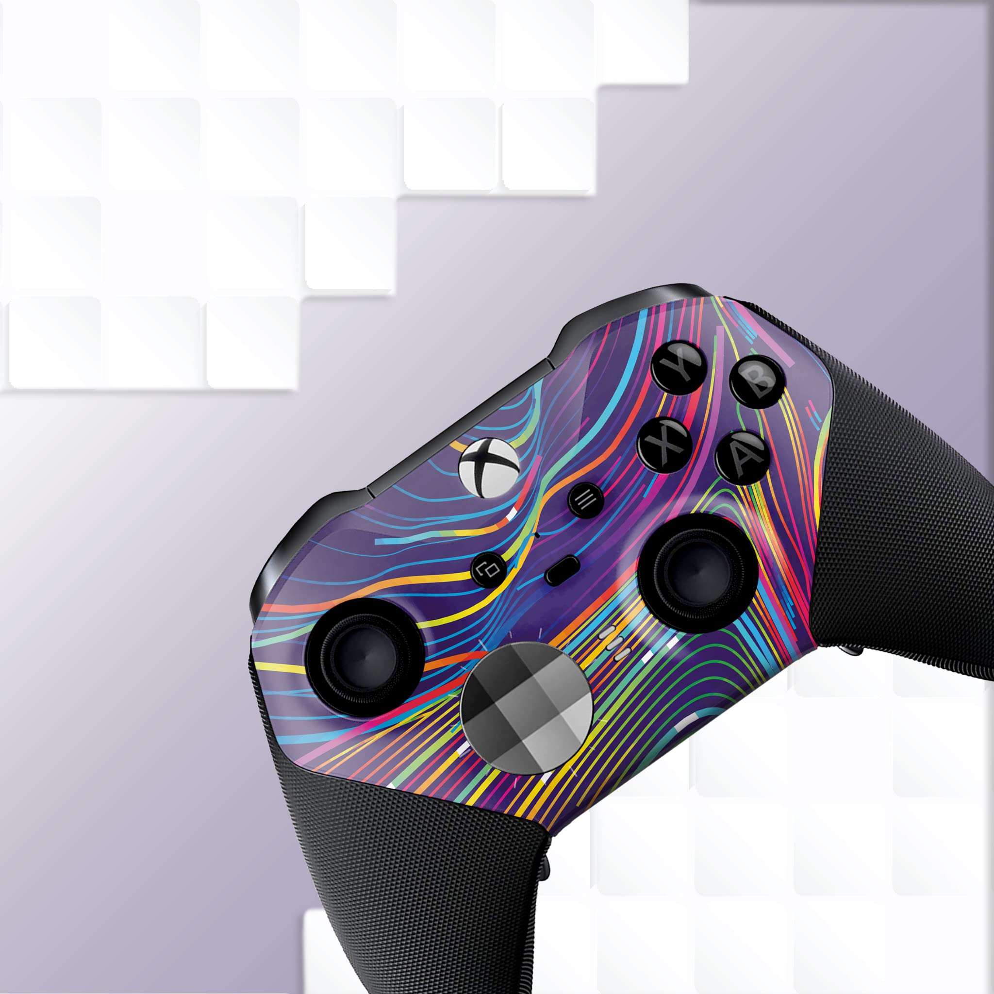 Moving Abstract Customised Wireless Controller for Elite by BCB. Original Elite Series 2 Controller Compatible with X-box One/Series X & S. Customized with Water Transfer Printing (Not a Skin) - Image 5