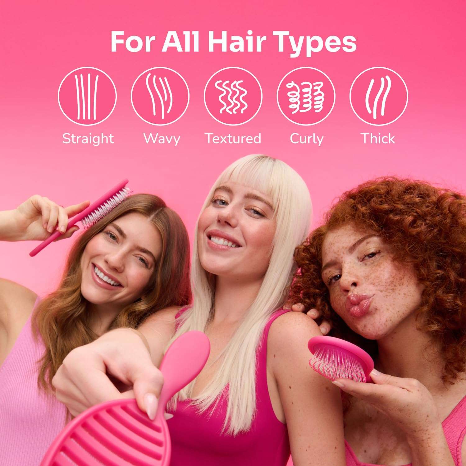 Wet Brush Disney Original Hair Detangler, Belle (Elegant Princess), Ultra-Soft IntelliFlex Bristles, Detangling Brush Glides Through Tangles (Wet Dry & Damaged Hair), Women & Men - Image 3