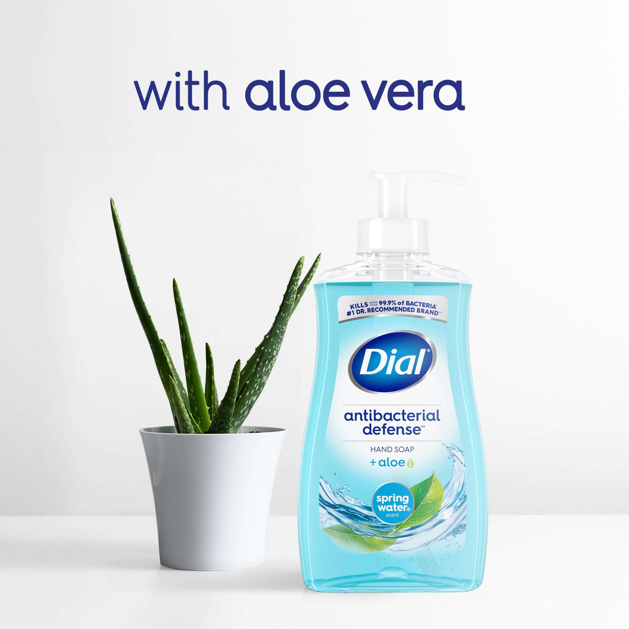 Dial Antibacterial Liquid Hand Soap, Spring Water, 11 fl oz (Pack of 4) - Image 7