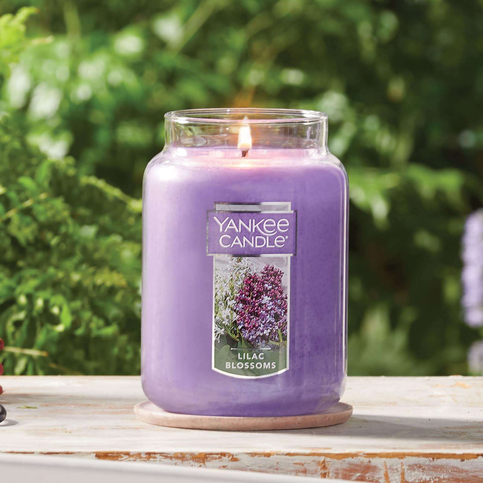Yankee Candle Lilac Blossoms Scented Classic 22oz Large Jar Single Wick Candle Over 110 Hours of Burn Time Perfect for Gifting Gatherings and Seasonal Decorations - Image 5