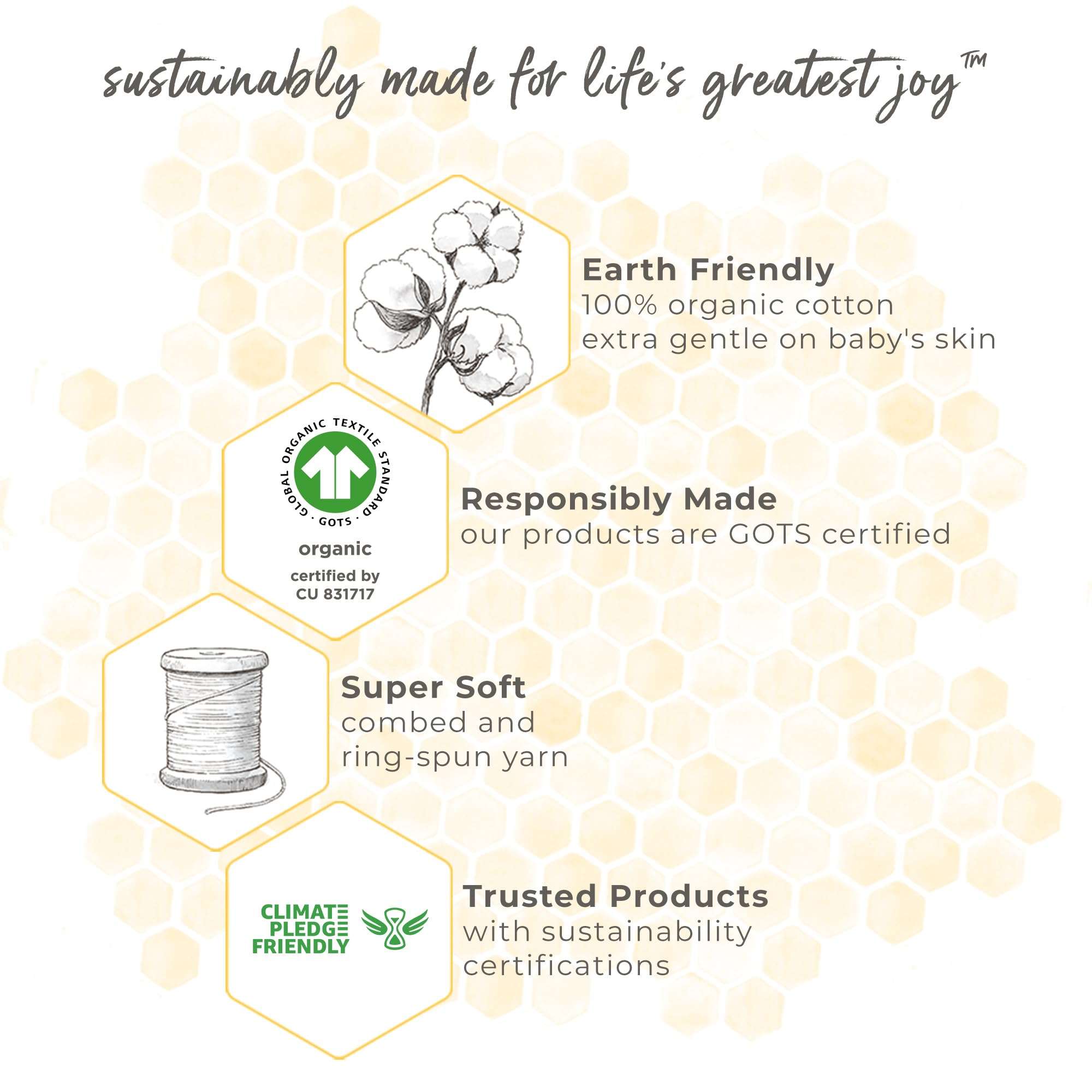 Burt's Bees Baby Essential Organic Cotton Fitted Crib Sheet, Breathable for Boy Girl Standard Crib & Toddler Mattresses - Image 4