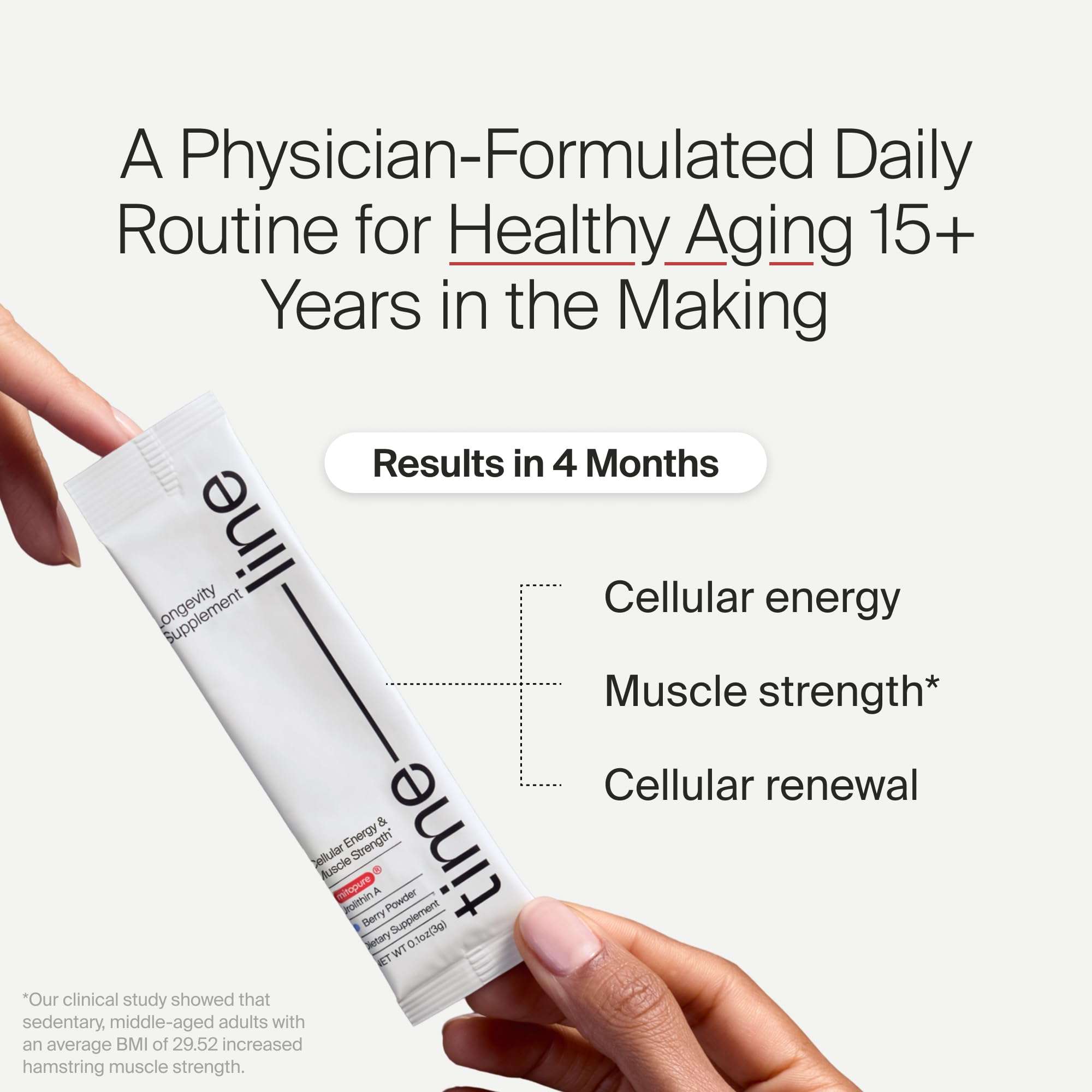 Timeline Mitopure Urolithin A Supplement Powder - Clinically Proven Support for Healthy Aging and Cellular Renewal - Mitoceutical for Muscle Support and Longevity - Image 3