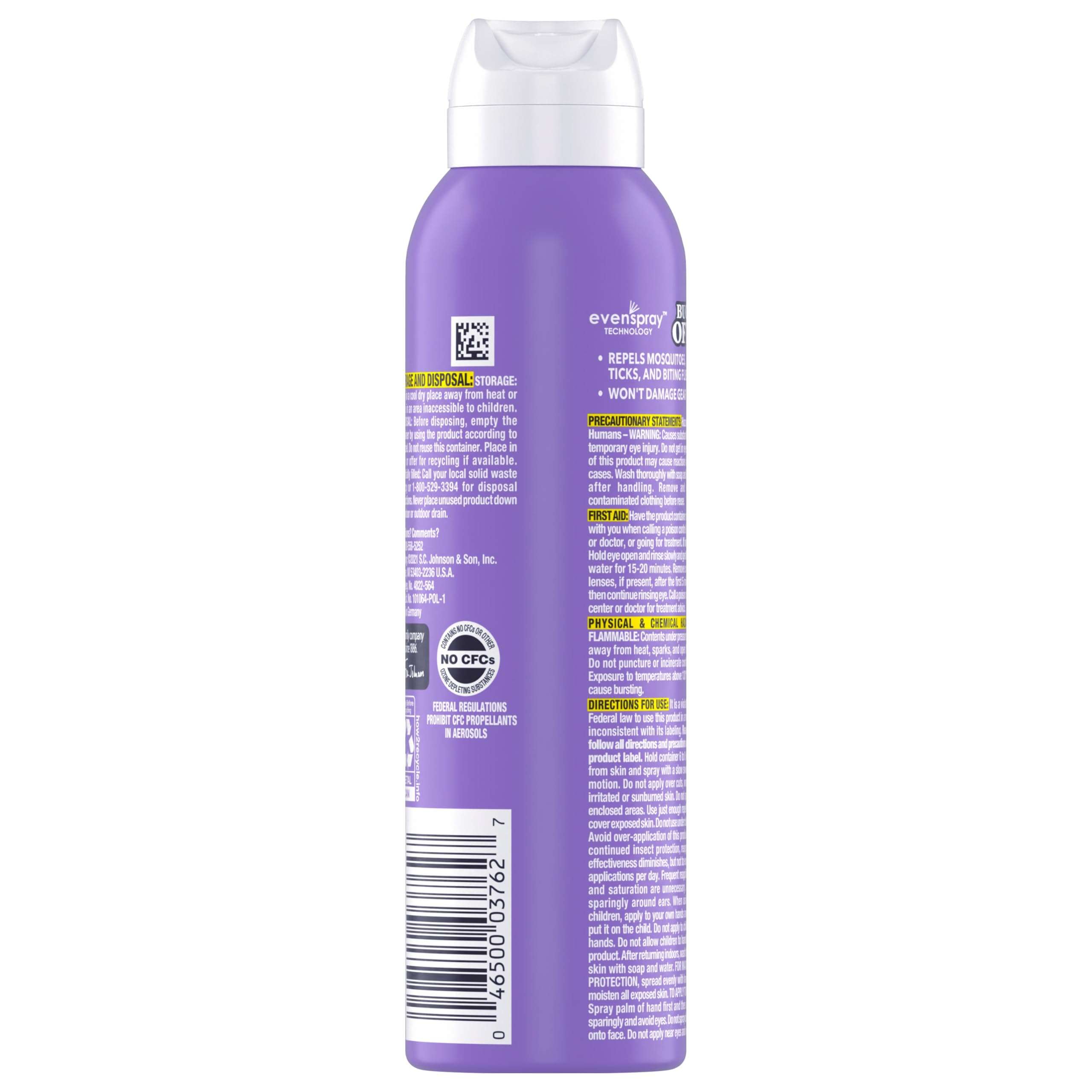 OFF! Clean Feel Insect Repellent Aerosol with 20% Picaridin, Bug Spray with Long Lasting Protection from Mosquitoes and Ticks, Feels Good on Skin, 5 oz - Image 12