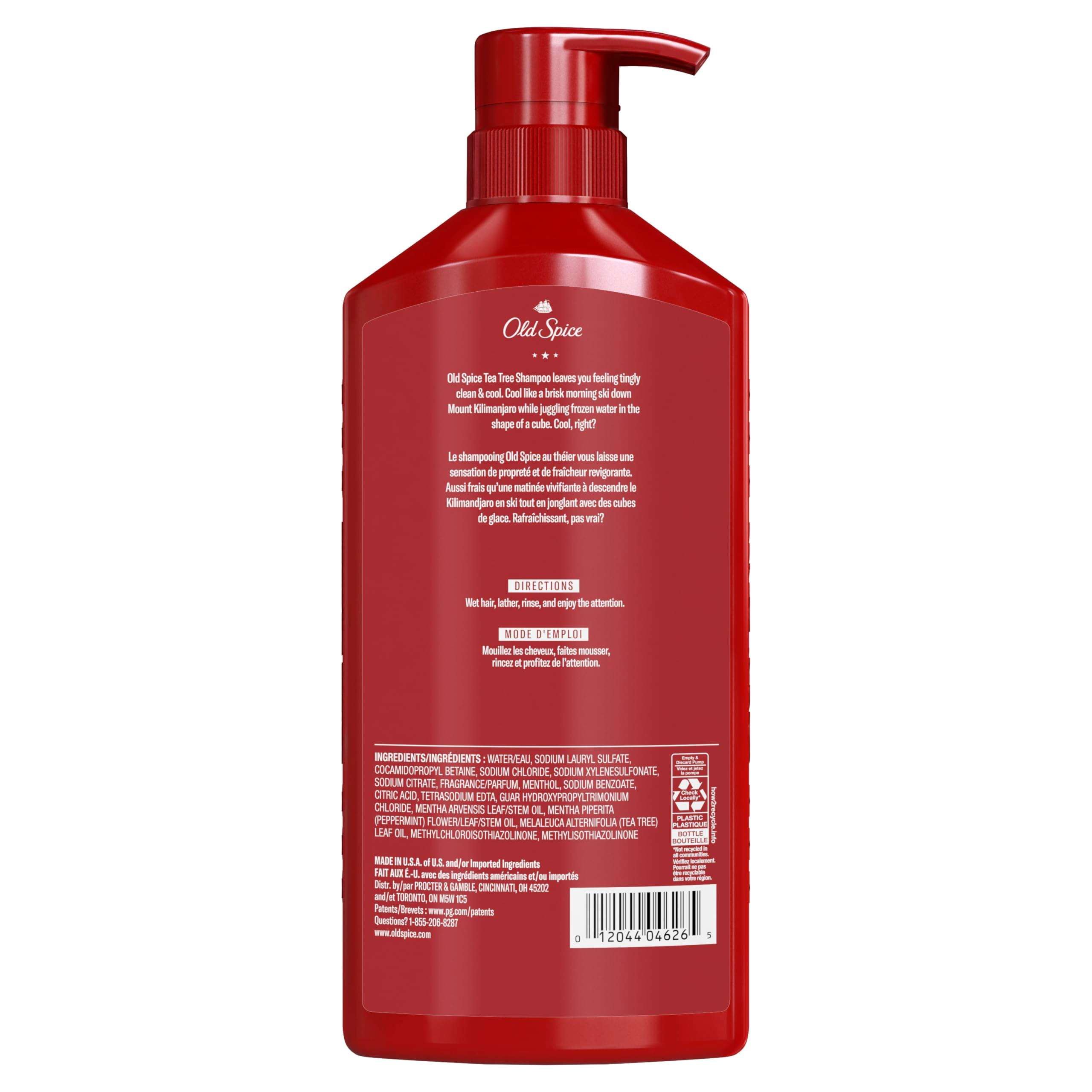 Old Spice Tea Tree Shampoo for Men, Healthier, Fuller, More Moisturized Looking Hair, 21.9 Fl Oz Each, Twin Pack - Image 11