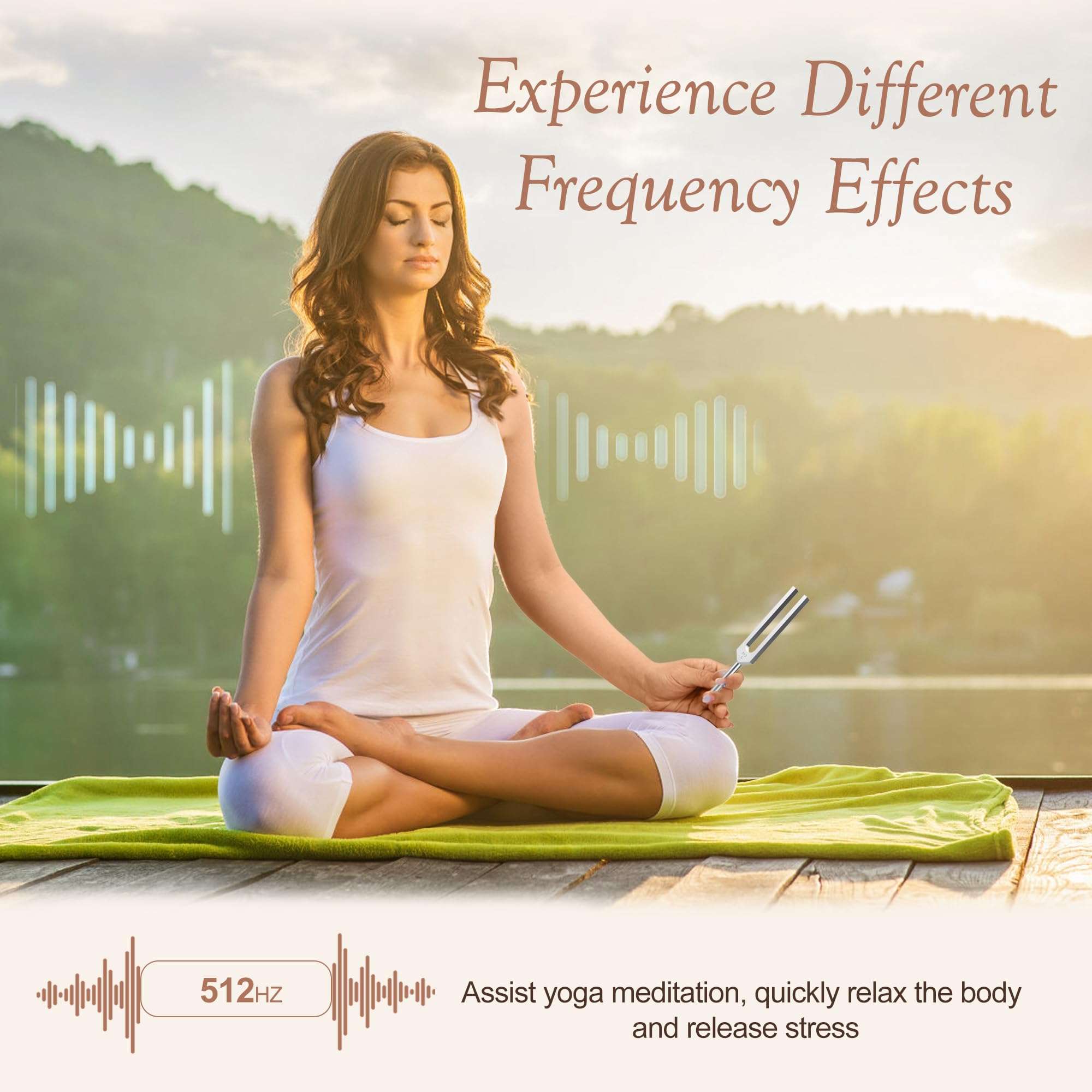 DiDiBirDi 512Hz Tuning Fork, Aluminum Alloy, Includes Silicone Hammer and Storage Bag for Yoga,Meditation,Relaxation - Image 5