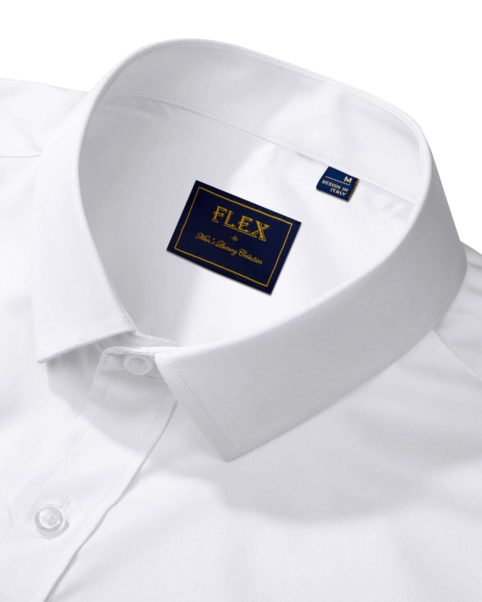 J.VER Men's Dress Shirts Solid Long Sleeve Stretch Wrinkle-Free Formal Shirt Business Casual Button Down Shirts - Image 3