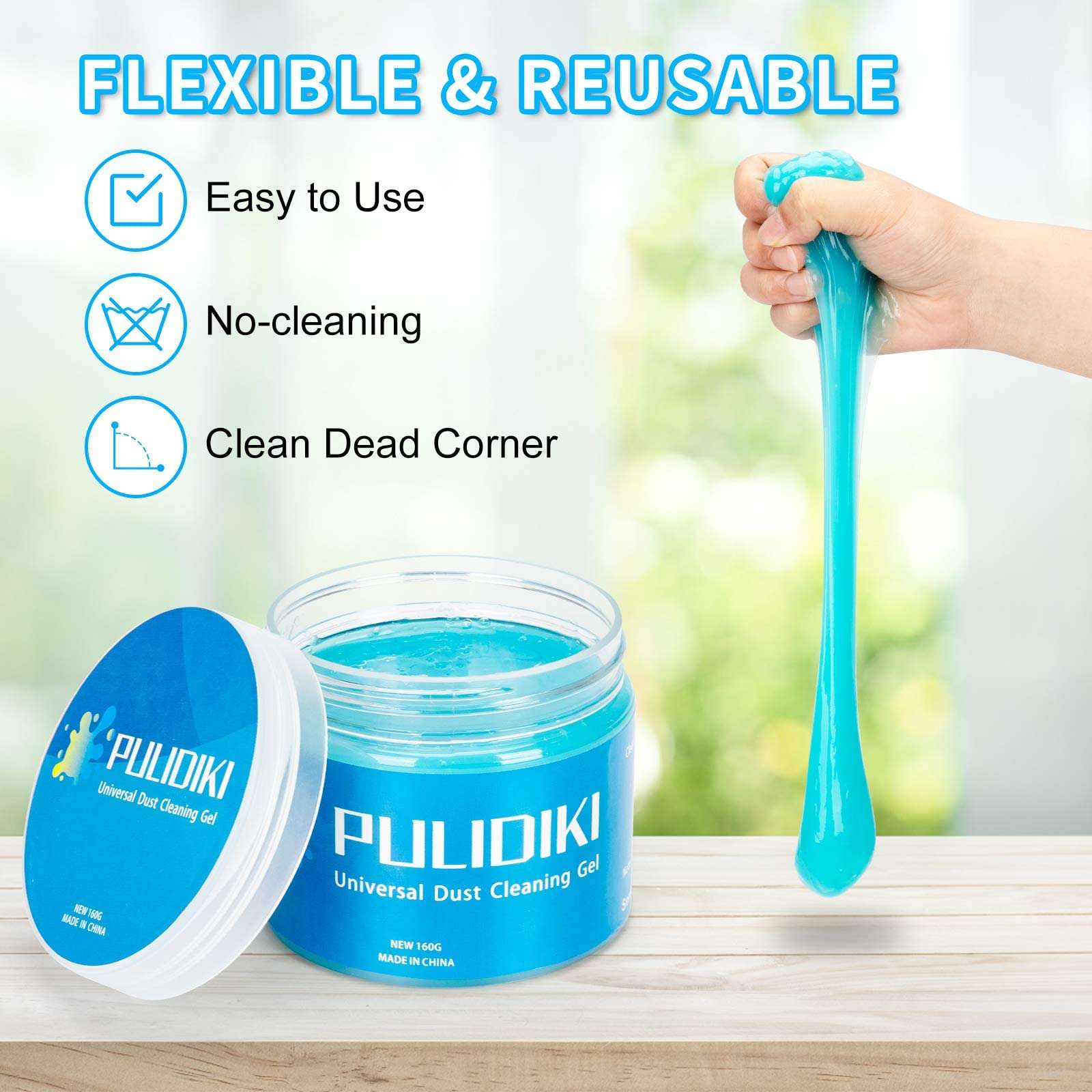 PULIDIKI Car Cleaning Gel Car Clean Putty, Universal Car Interior Cleaner Slime, Perfect Cleaning Kit Supplies, Auto Detailing Tools Accessories, Dust Remover Gifts for Men Women - Image 6