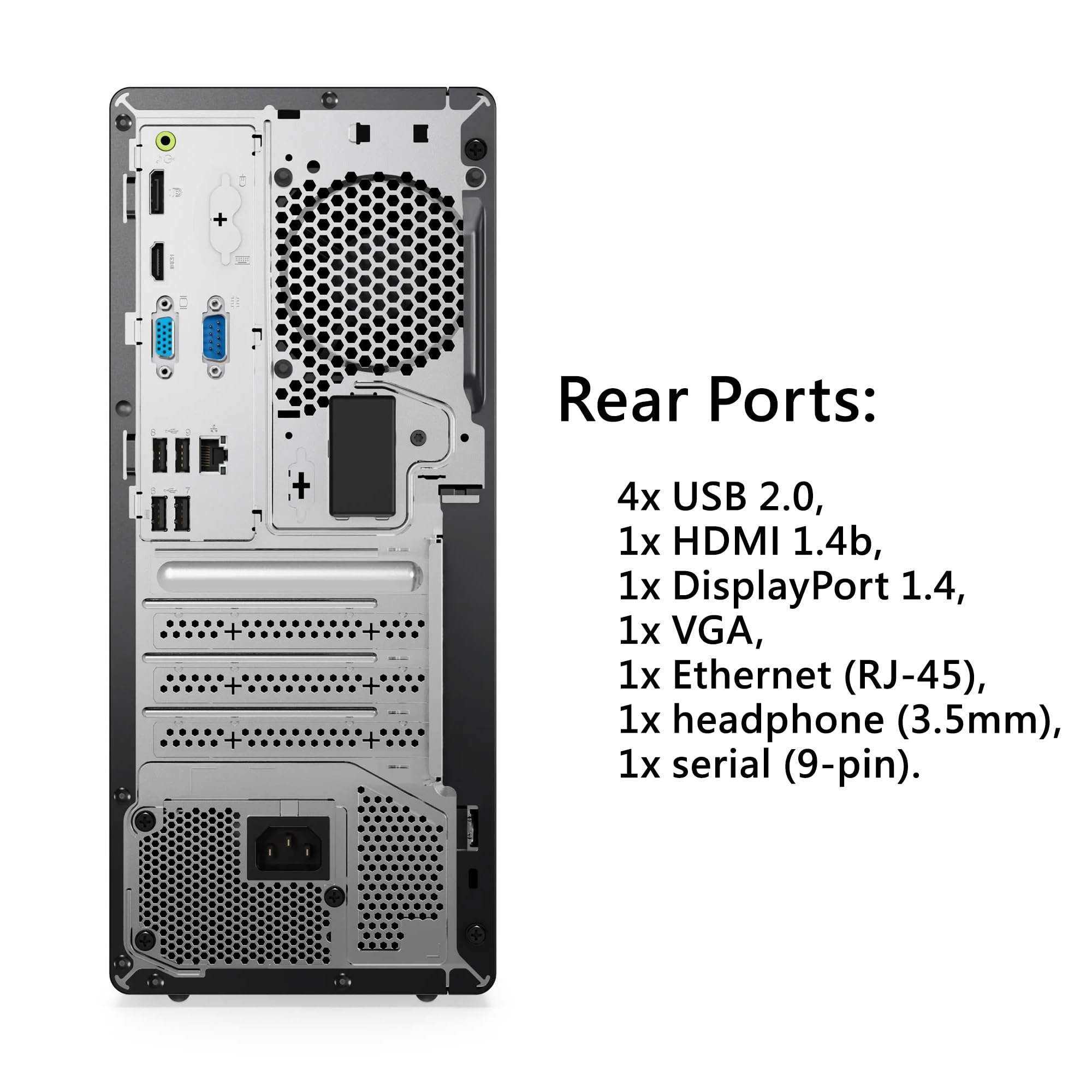 Lenovo ThinkCentre Neo 50t Tower Desktop Computer, 4-core Intel Core i3-13100, 32GB RAM, 1TB SSD, 3-Monitor Ports (DP+HDMI+VGA), RJ-45, WiFi, USB-C, Card Reader, Wired KB & Mouse, Windows 11 Pro - Image 5