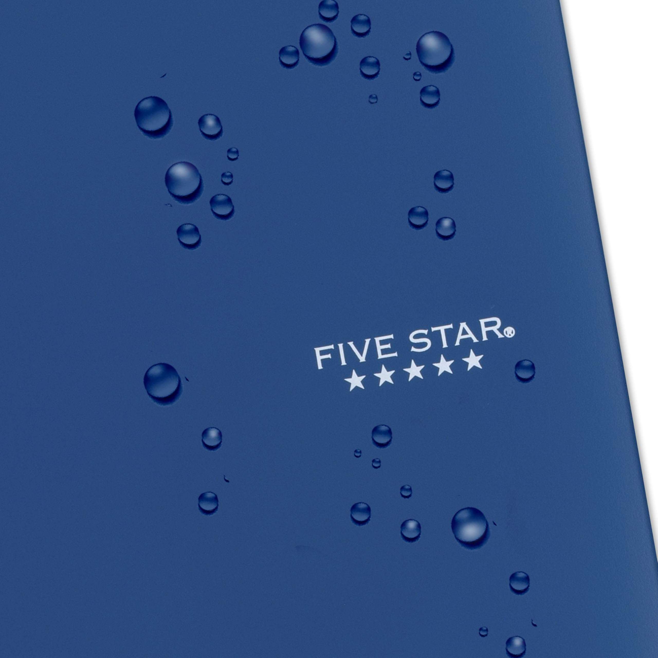 Five Star Spiral Notebook + Study App, 5 Subject, College Ruled Paper, 8-1/2" x 11", 200 Sheets, Fights Ink Bleed, Water Resistant Cover, Pacific Blue (73635) - Image 7
