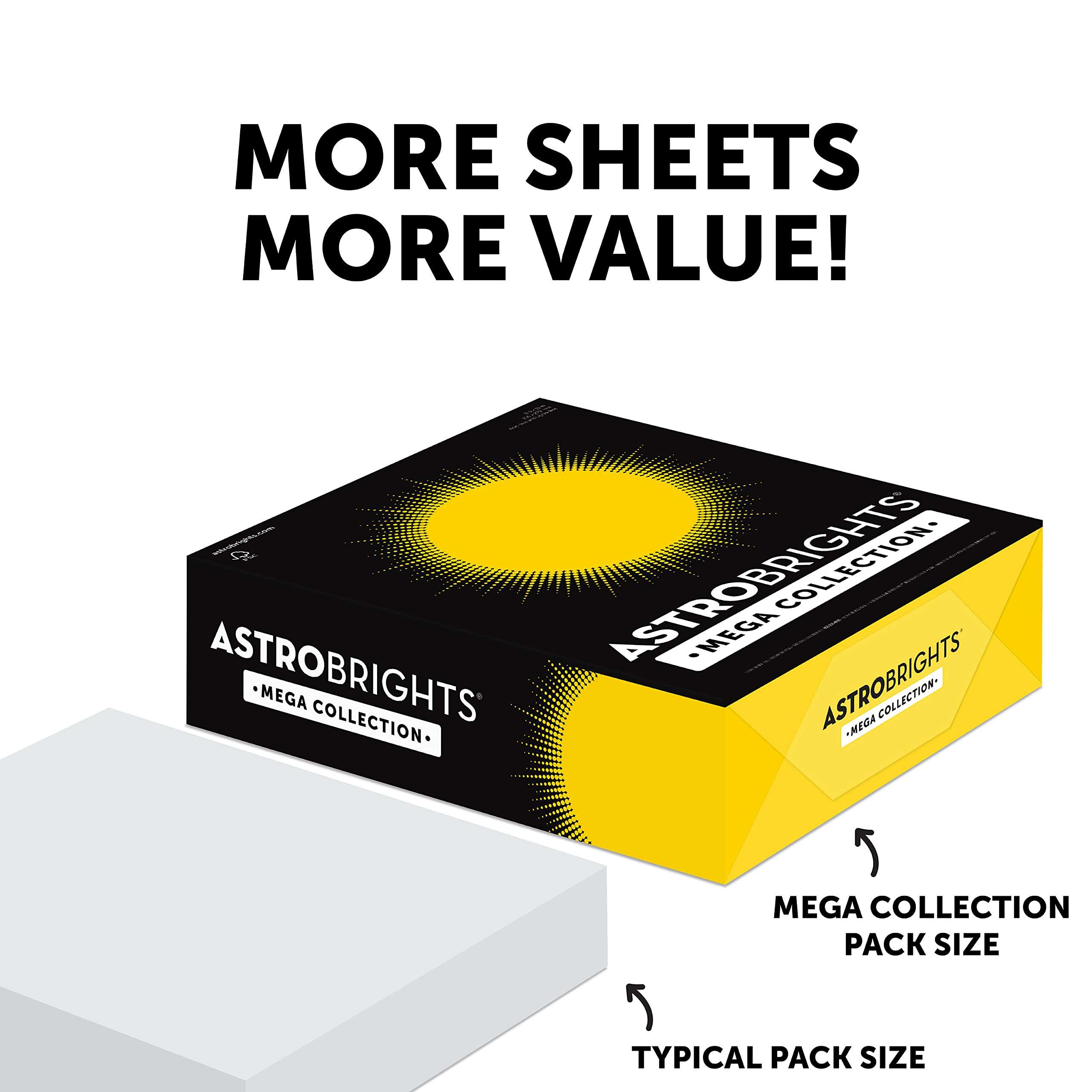 Astrobrights Mega Collection, Colored Paper, Bright Blue, 625 Sheets, 24 lb/89 gsm, 8.5" x 11" - MORE SHEETS! (91621) - Image 4
