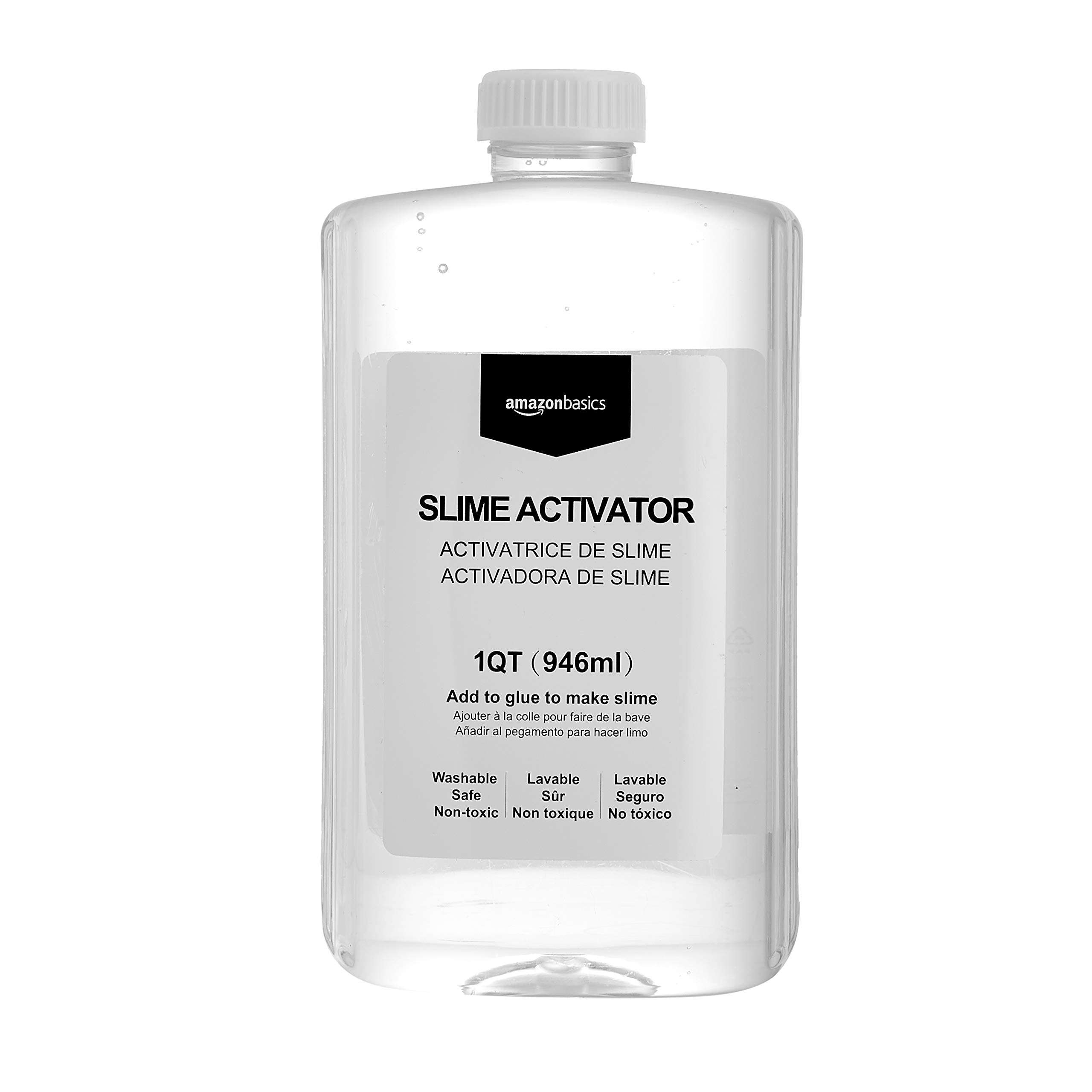 Amazon Basics Slime Activator Solution 1 QT (946ml), Baking Soda, Transparent - Image 3