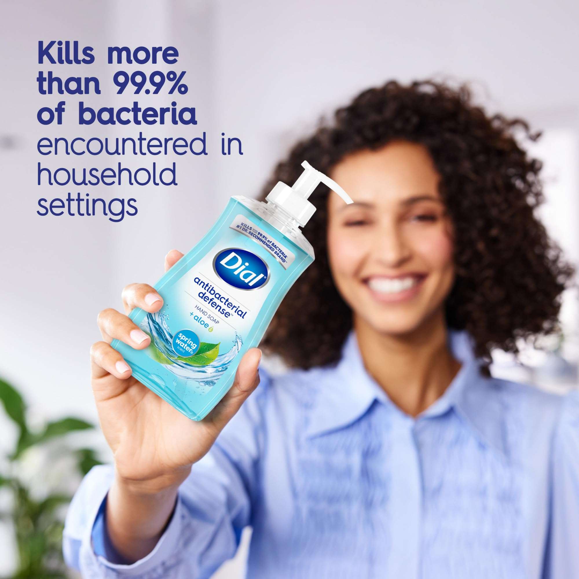 Dial Antibacterial Liquid Hand Soap, Spring Water, 11 fl oz (Pack of 4) - Image 4