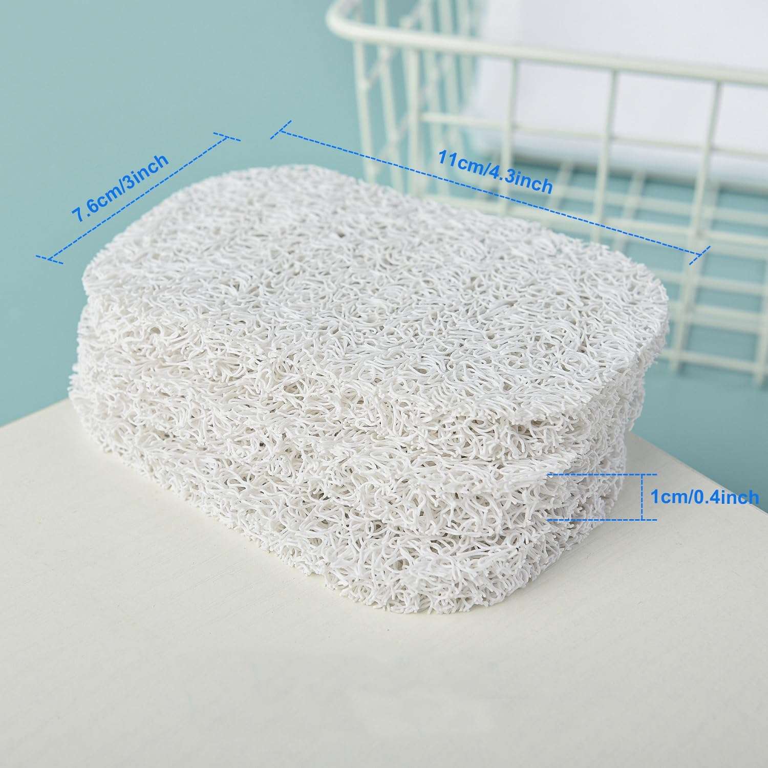 4PCS White Soap Holder PadBPA-Free Savers Pads for Soap Dish,Easy to Clean Soap Lifting Pads Suitable for Shower Kitchen Bathroom Bathroom Travel Hotel Cleaning Products - Image 3