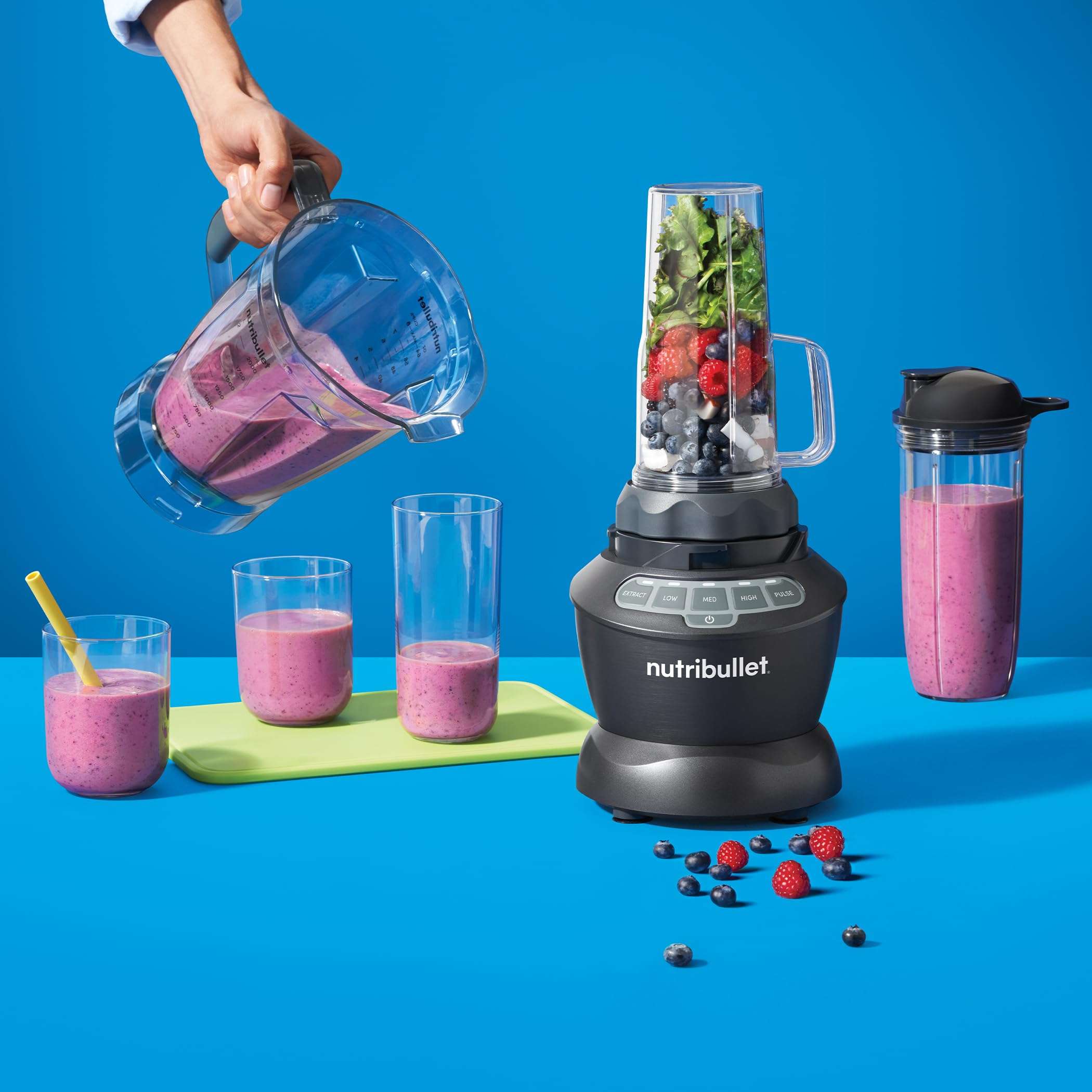 nutribullet Full-Size Blender Combo 1200W – NBF50500 - Dark Gray - Image 2