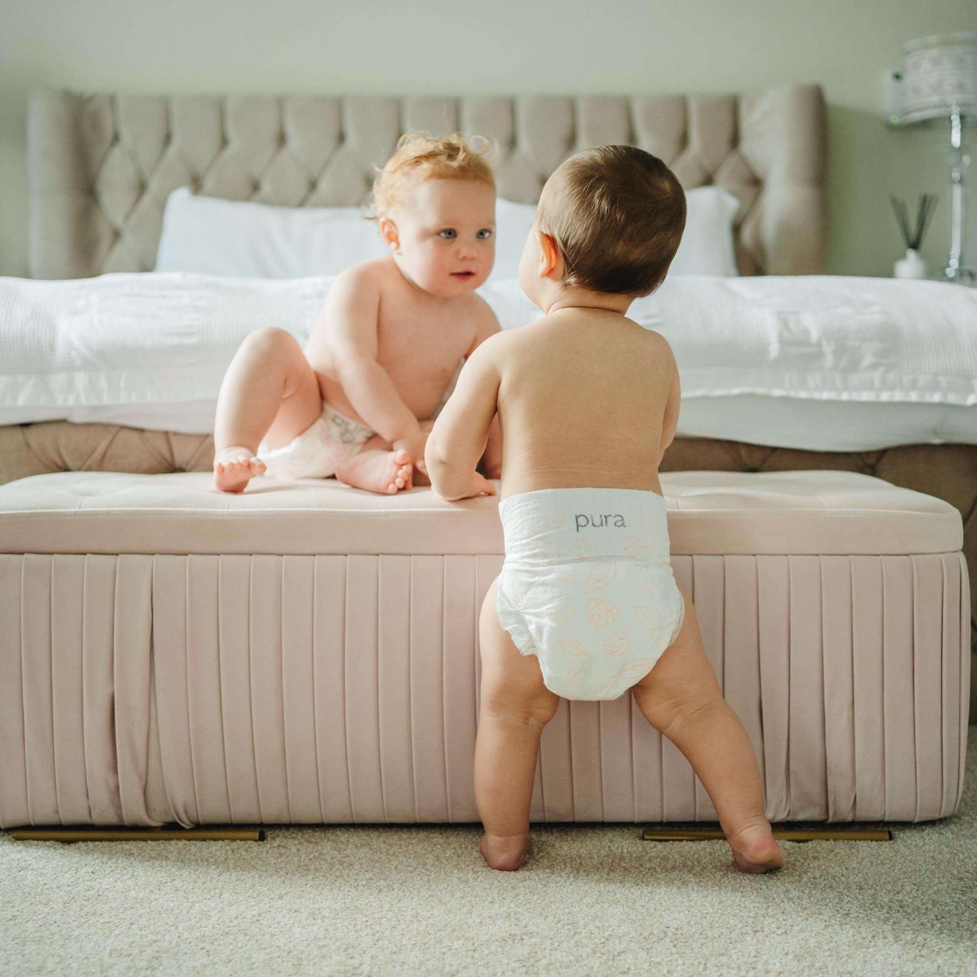 Pura Size 7 Eco-Friendly Diapers (33+lbs) Hypoallergenic, TCF, Soft Organic Cotton, Sustainable, up to 12 Hours Leak Protection, Allergy UK, Recyclable Paper Packaging, 6 Packs of 17 (102 Diapers) - Image 12